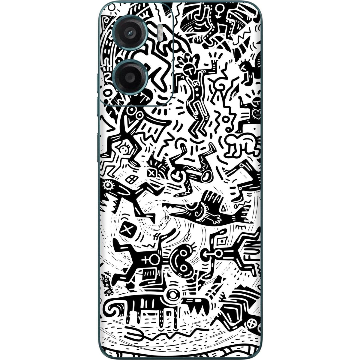 Monochromatic Psycho skin on Moto G05 by Decalz
