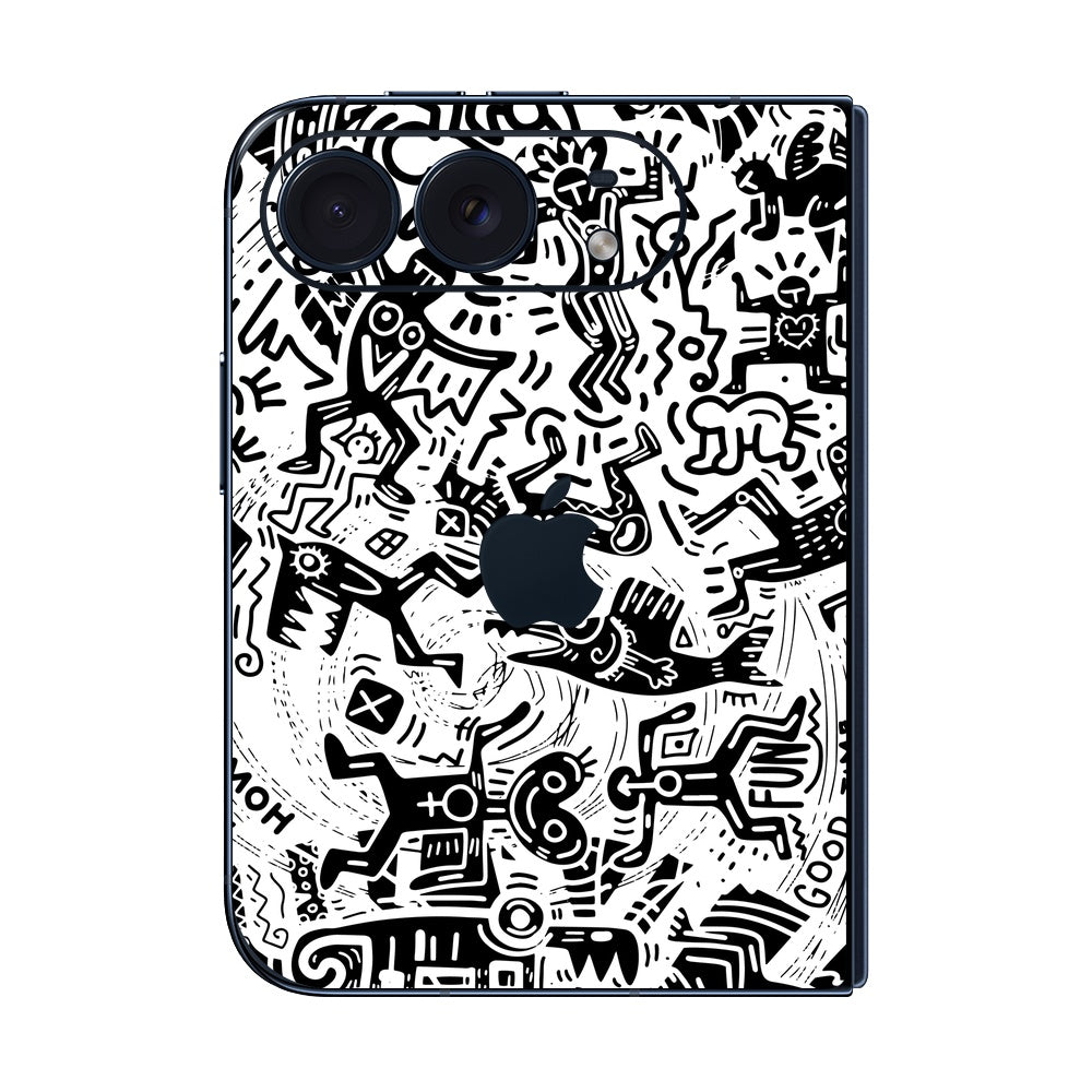 iPhone Duo Monochromatic Psycho skin