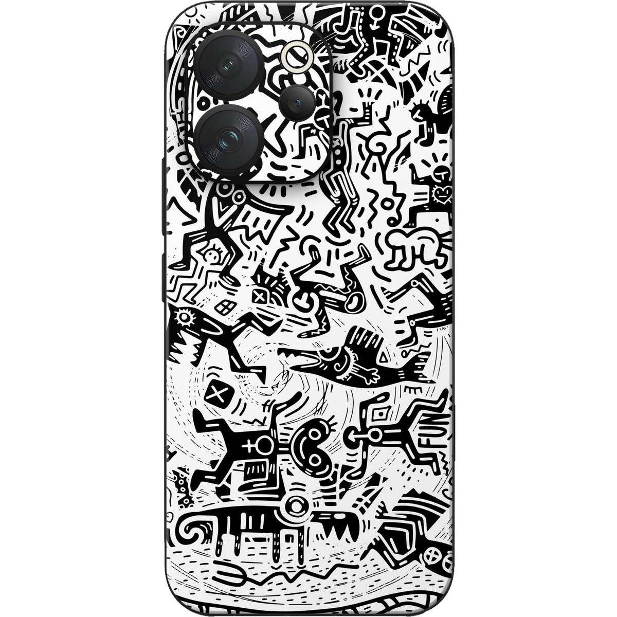 Monochromatic Psycho skin on Vivo V70 (5G) by Decalz