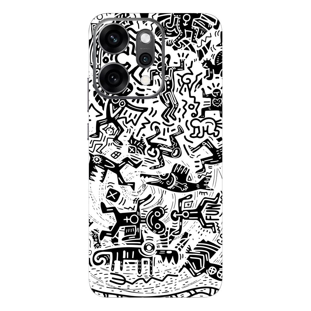 Monochromatic Psycho skin on Oppo Reno 14 Pro (5G) by Decalz