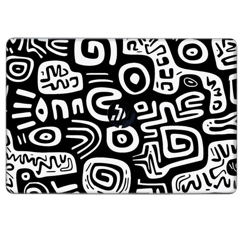 Monochrome Primitive Art skin on Hp Elitebook 820 G3 by Decalz