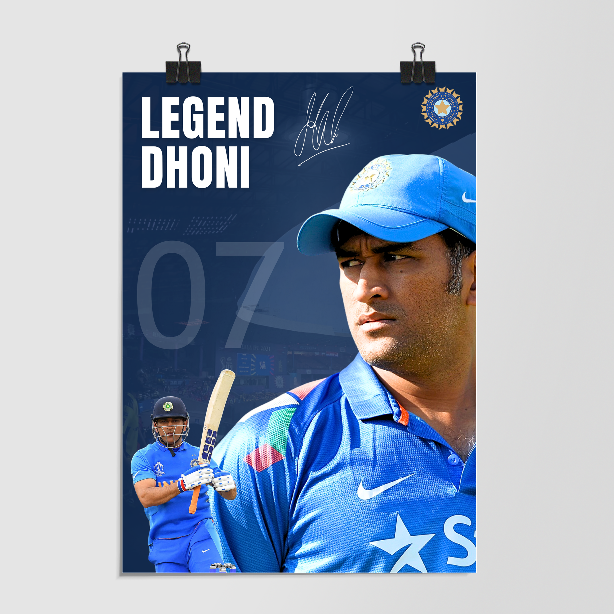 Ms Dhoni Legend by Decalz