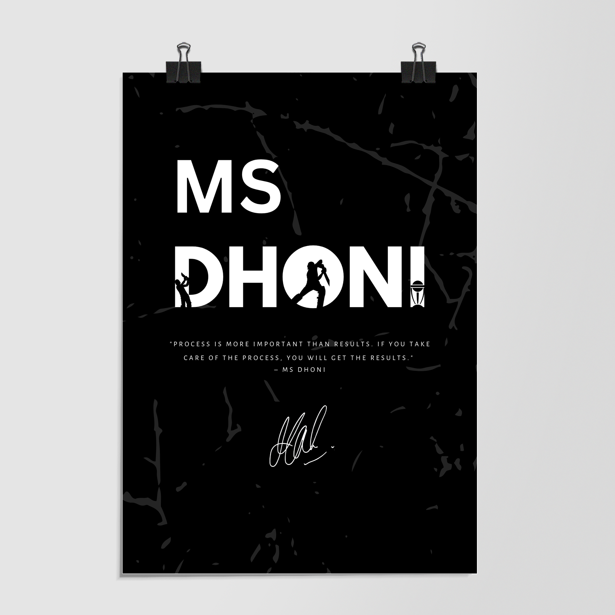Ms Dhoni Process Quote by Decalz