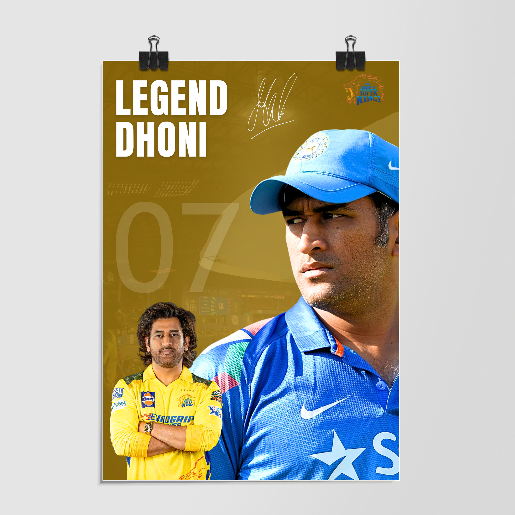 Ms Dhoni Red by Decalz