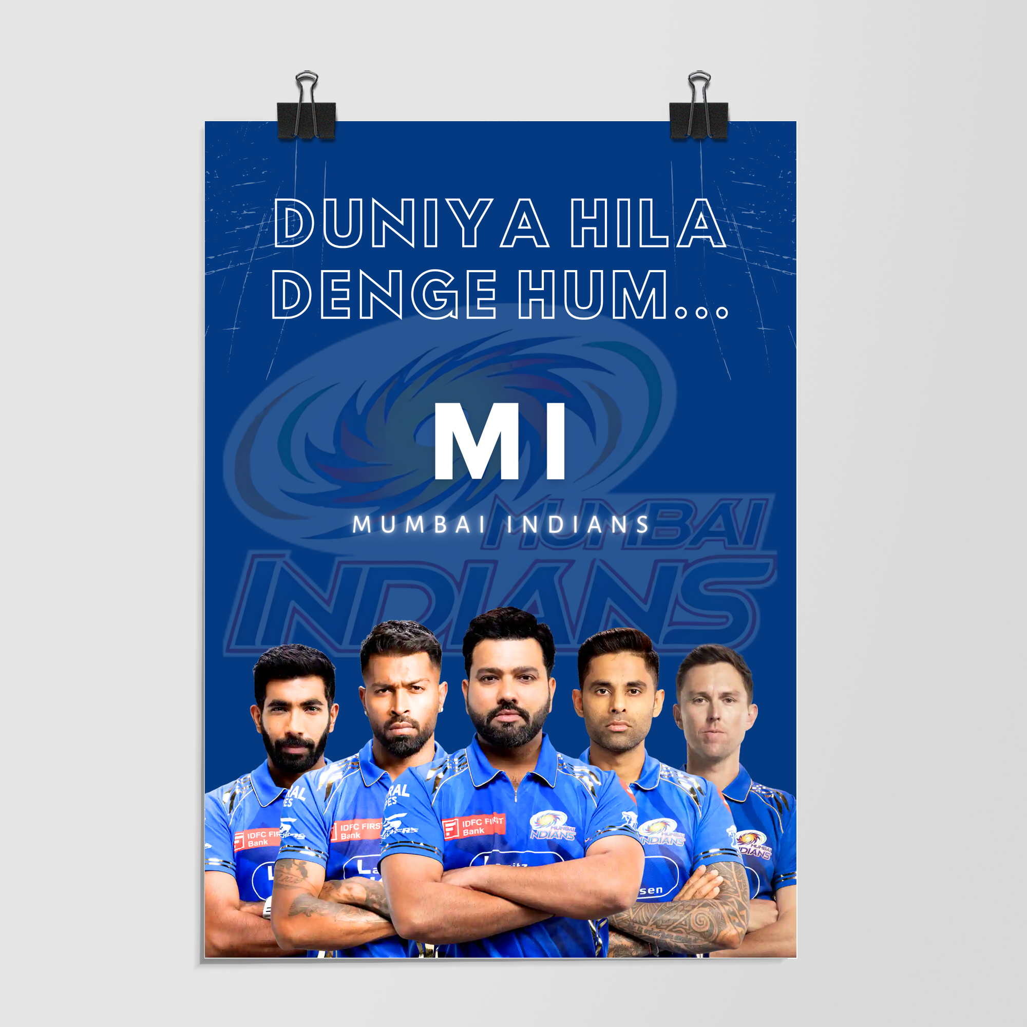 Mumbai Indians Duniya Hila Denge Hum Dramatic Lighting by Decalz