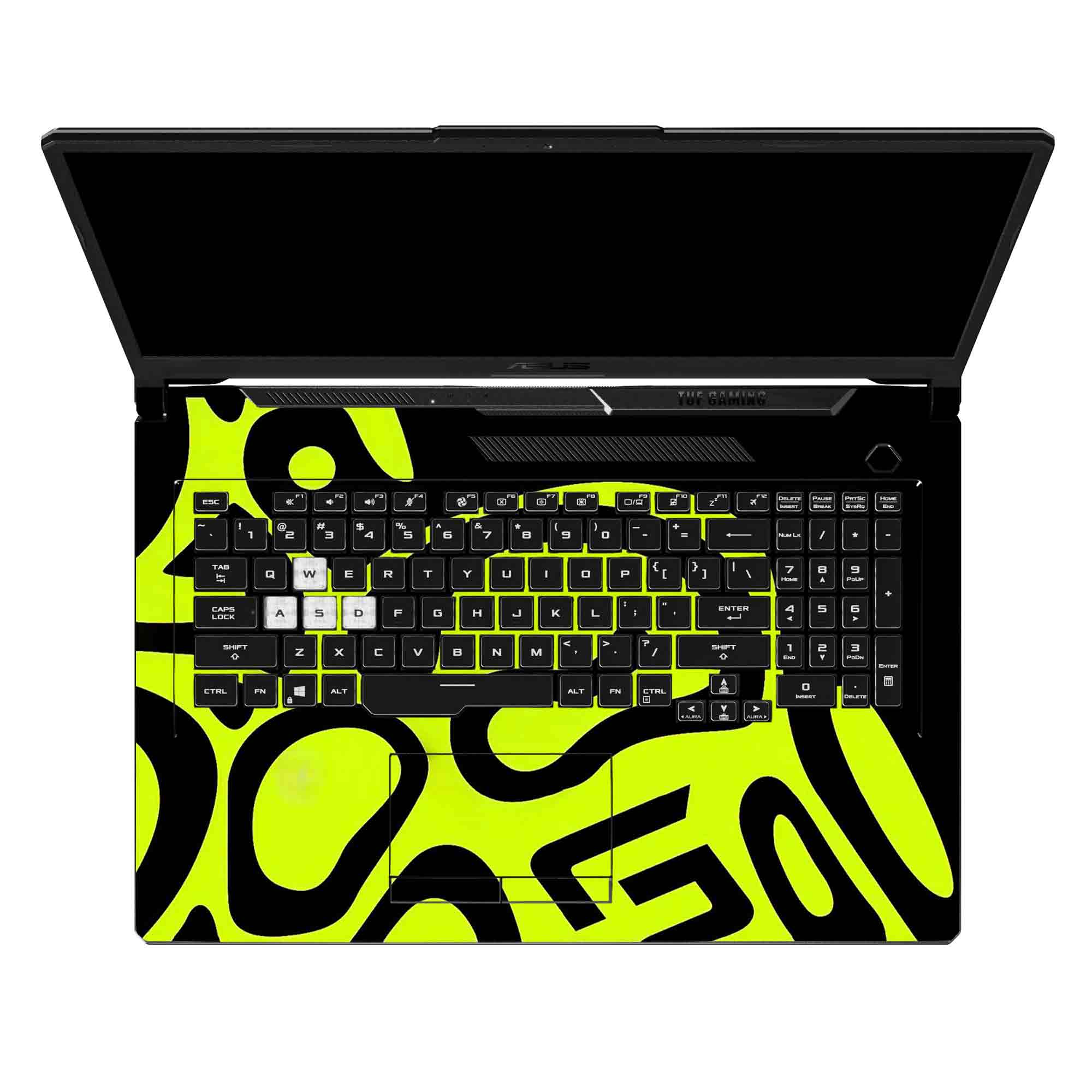 Neon Liquid Flow - Laptop Skins