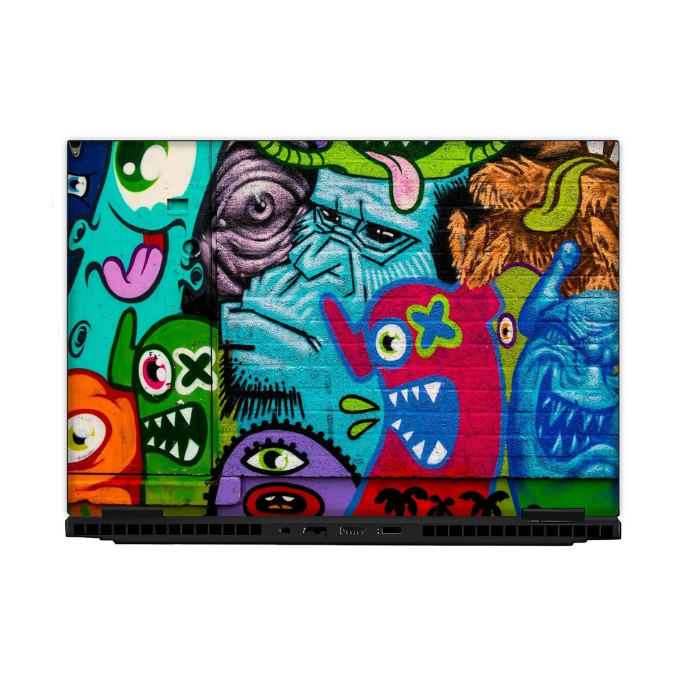 Neon Doodles skin on Hp Omen Gaming 16-AM0241TX by Decalz