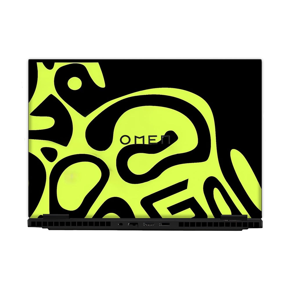 Neon Liquid Flow skin on Hp Omen Gaming 16-AM0241TX by Decalz