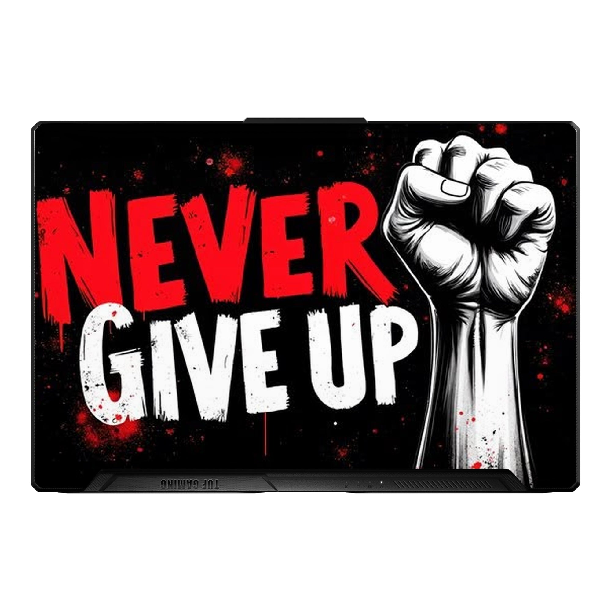Never Give Up Fist by Decalz
