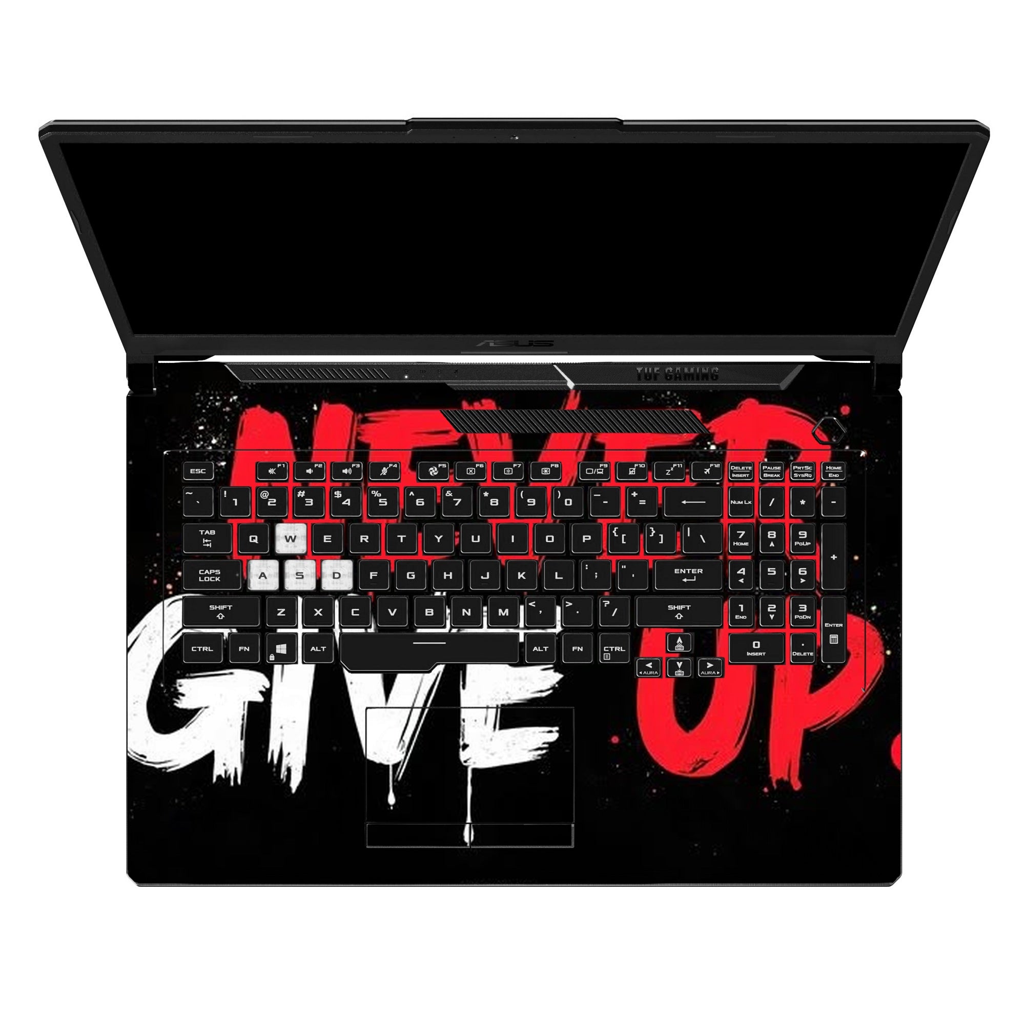 Never Give Up Grunge by Decalz