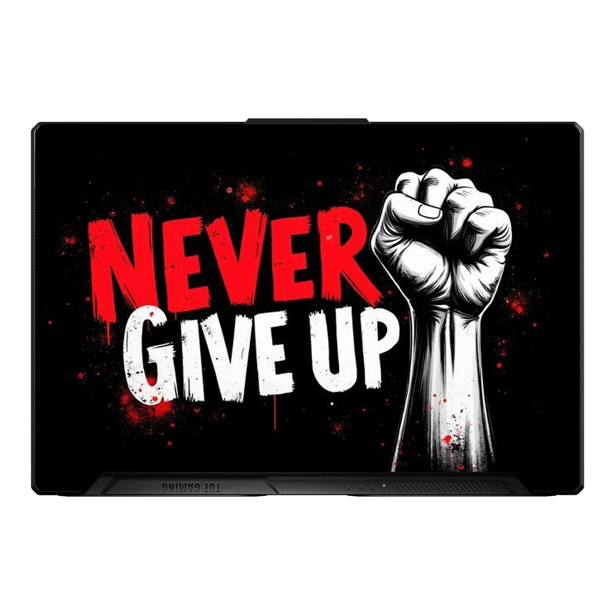 Never Give Up Fist by Decalz