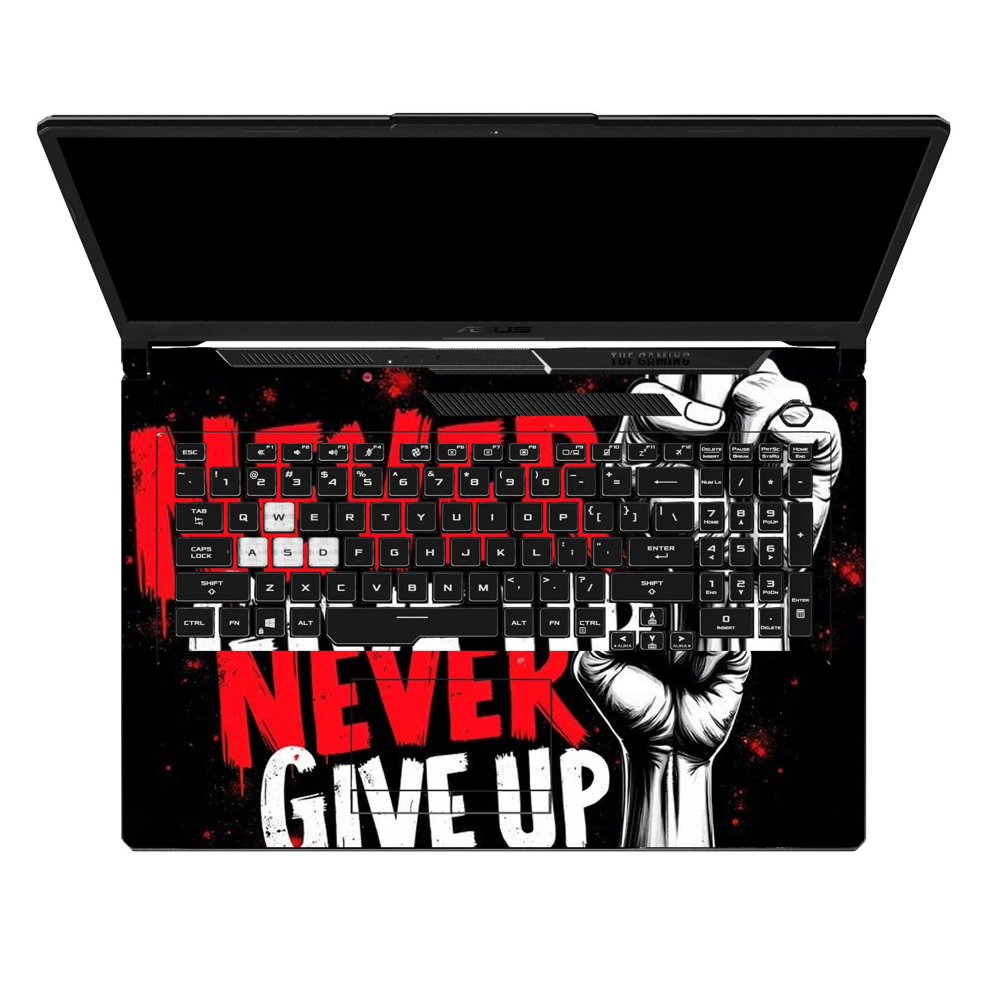 Never Give Up Fist by Decalz
