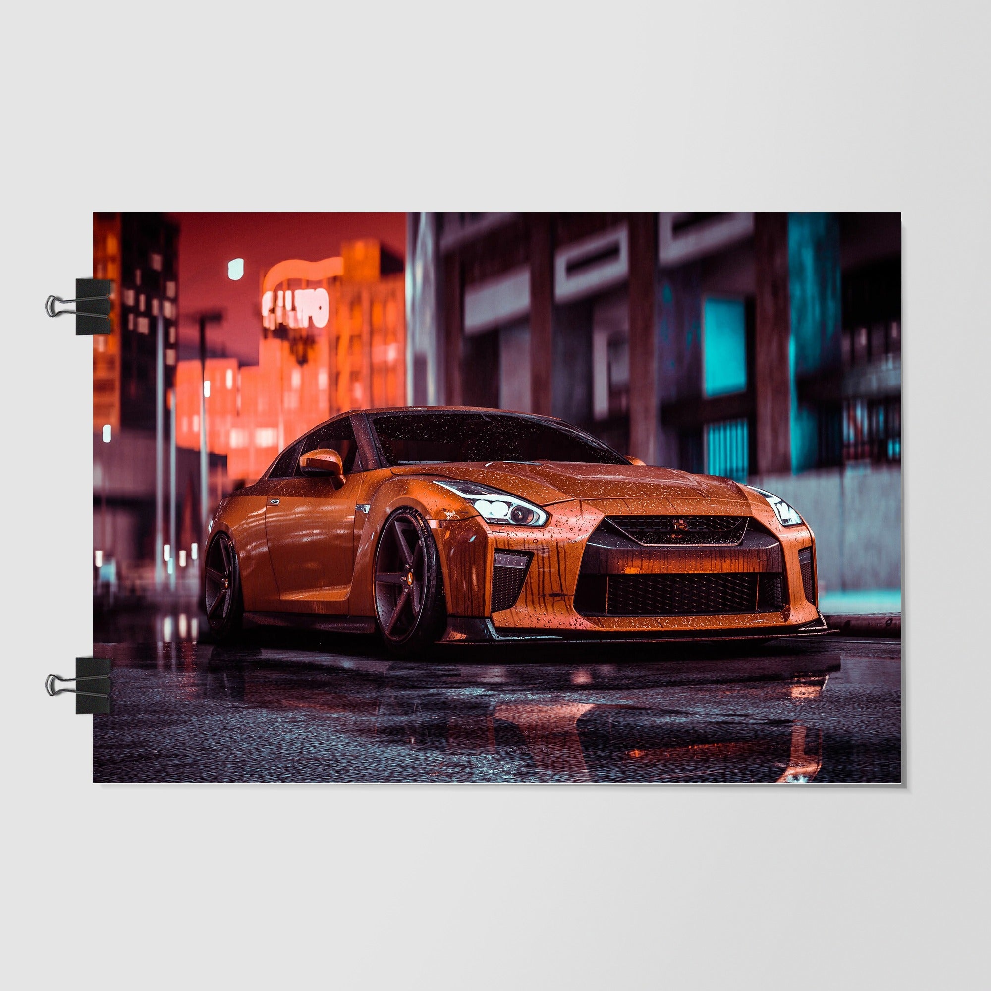 Nissan Black Sports Car by Decalz