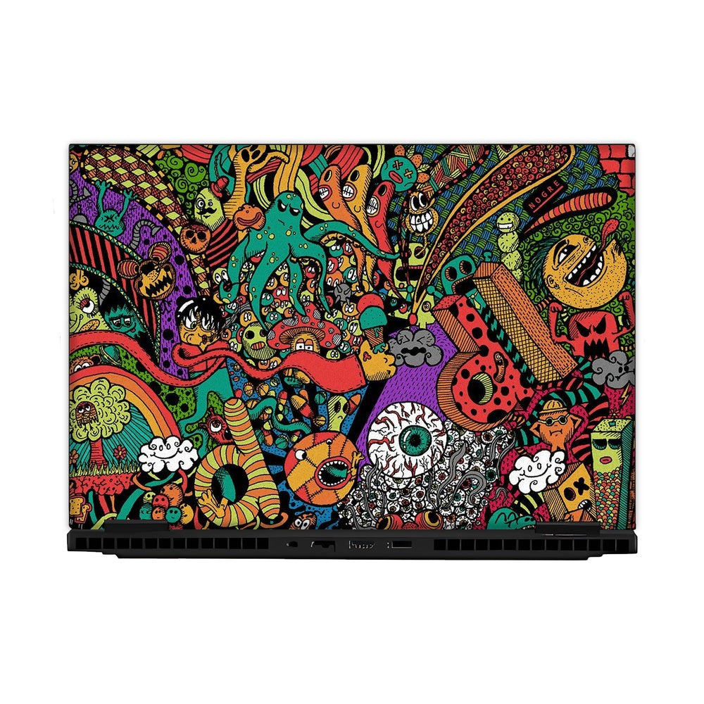 Nogre Doodle skin on Hp Omen Gaming 16-AM0241TX by Decalz