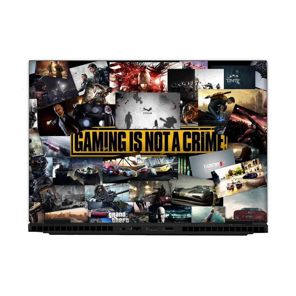 Not A Crime skin on Hp Omen Gaming 16-AM0241TX by Decalz