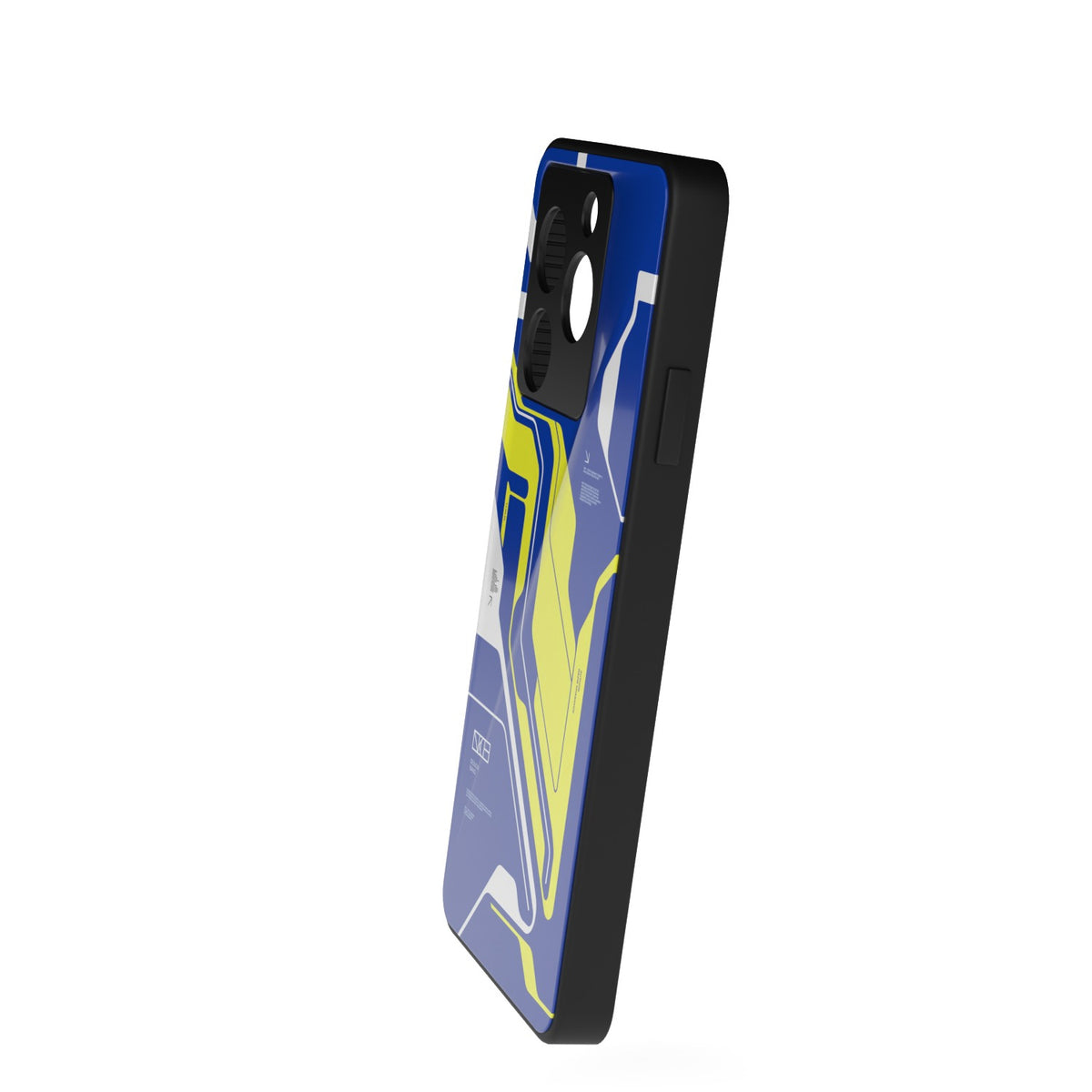 Nova printed metal phone case - side view