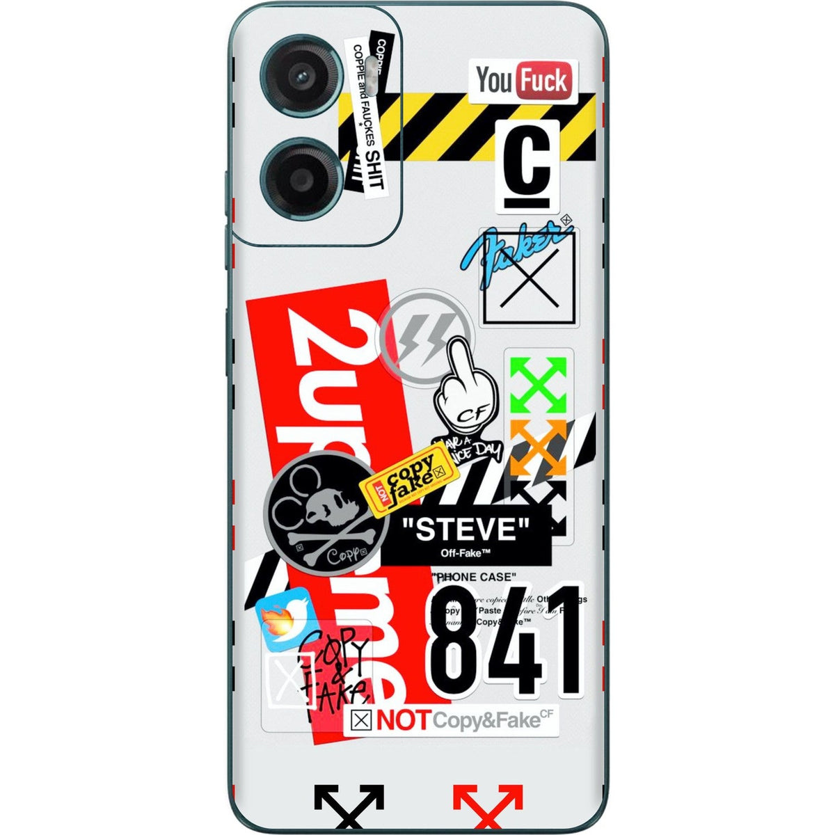 OffPreme skin on Moto G05 by Decalz