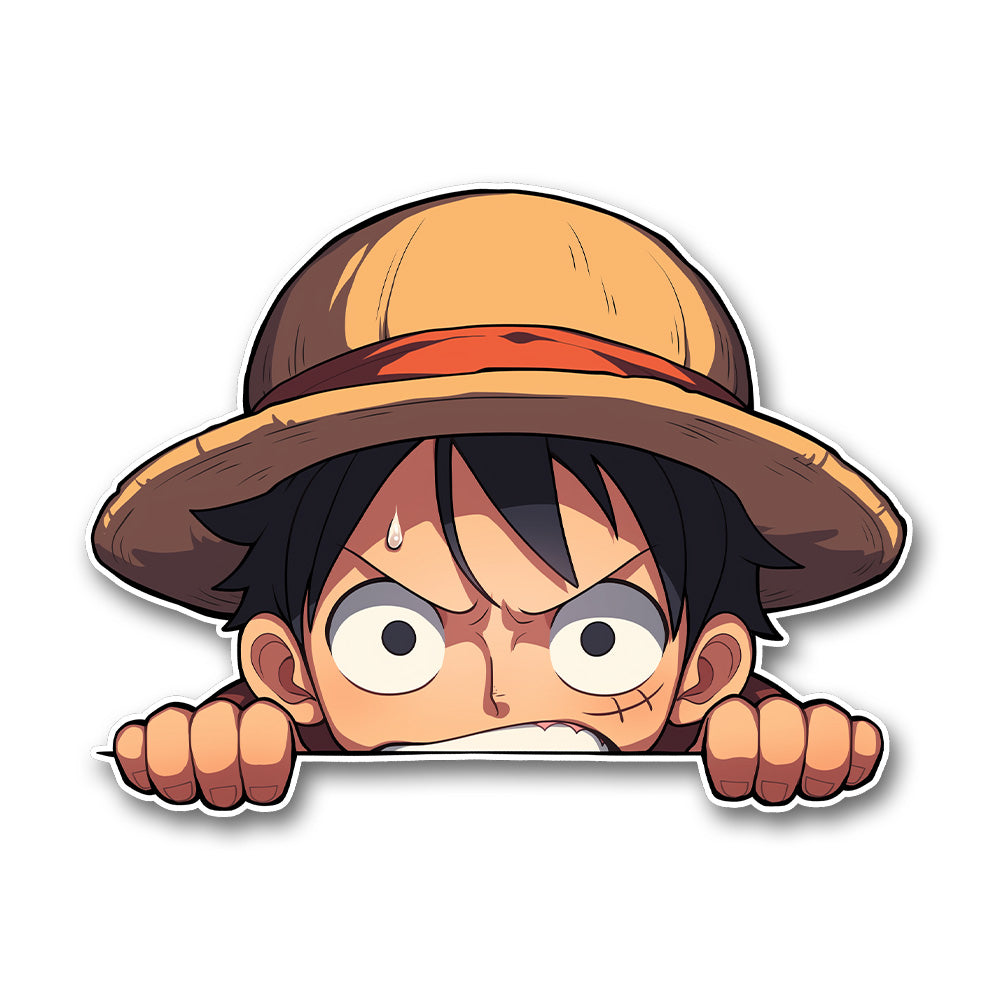 One Piece Luffy Angry Sticker