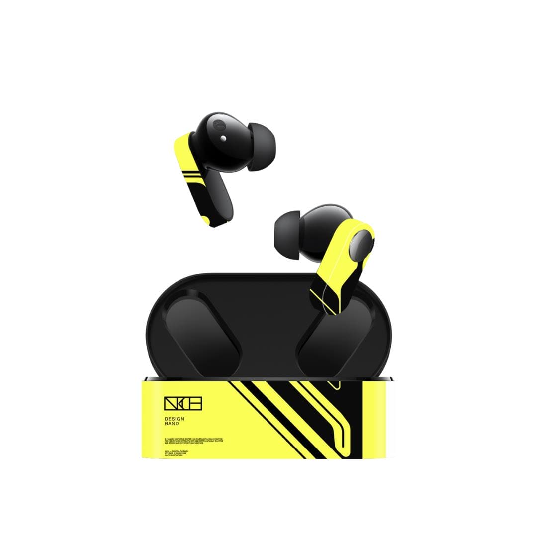 Oneplus Nord Buds Cyber Yellow  Black skins