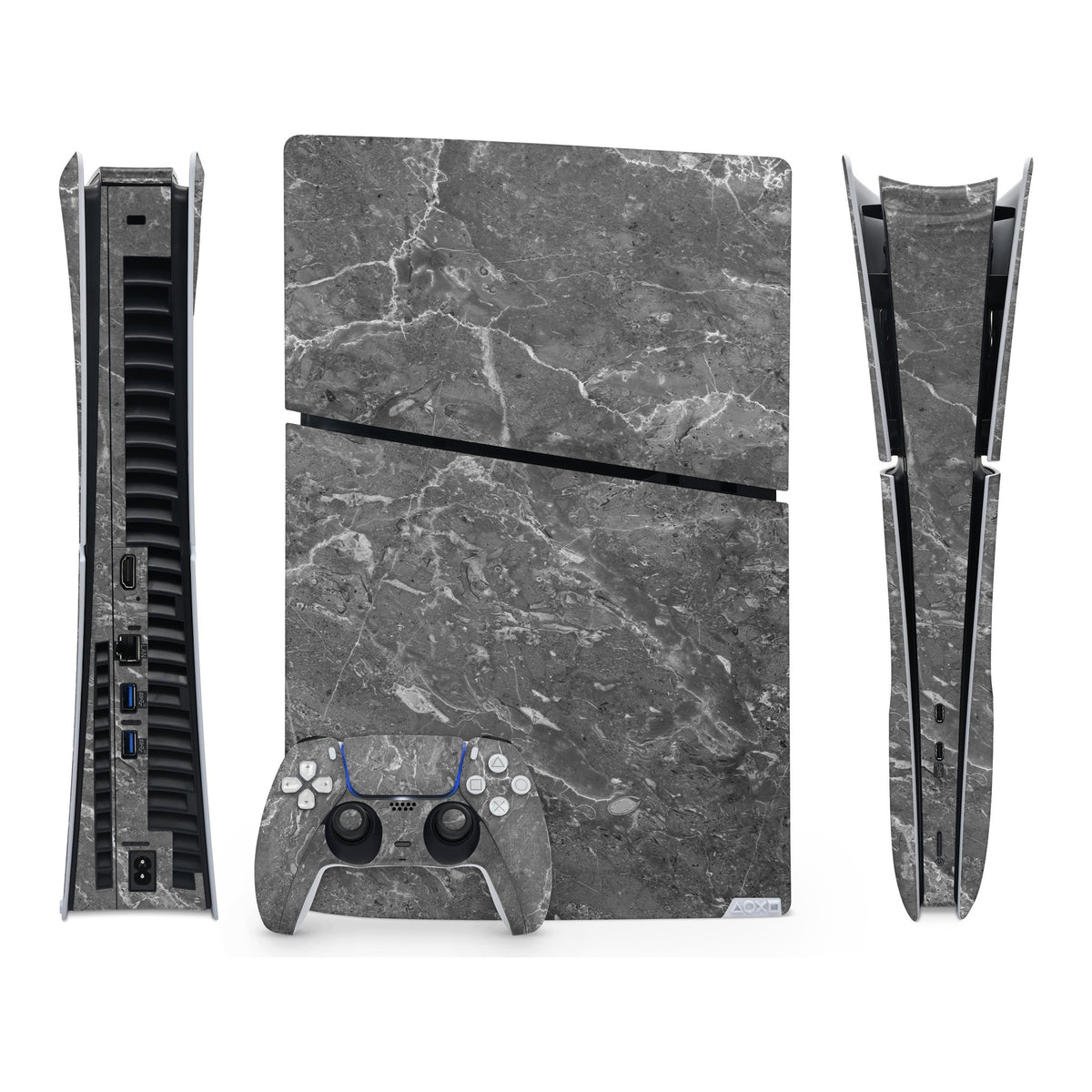 Onyx Marble PlayStation 5 Slim Digital skin by Decalz