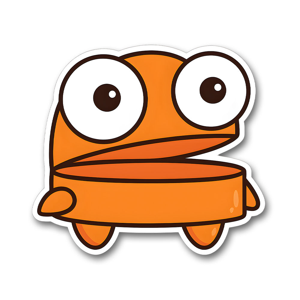 Orange Repo Character Sticker