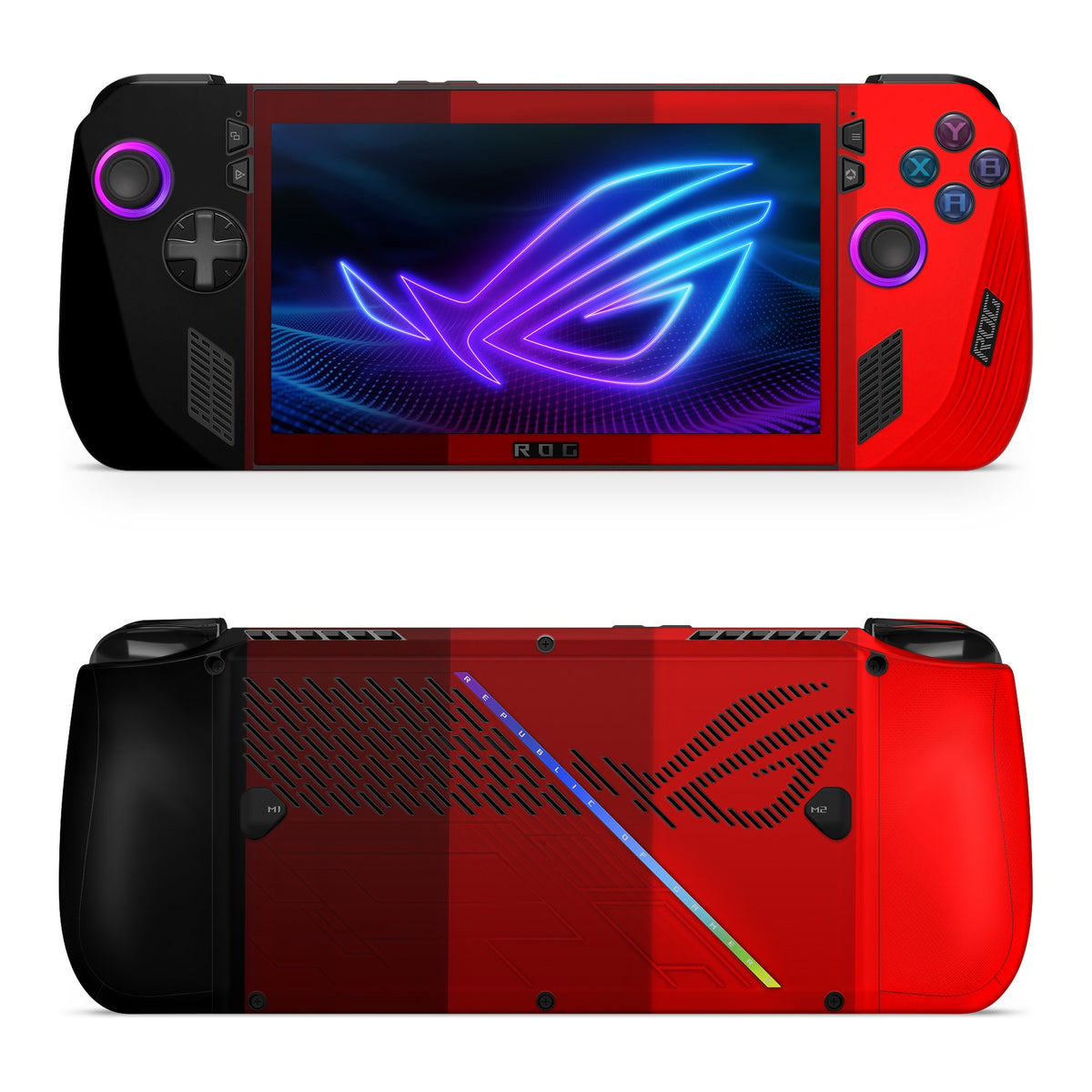 Palette Red Asus ROG Xbox Ally X skin by Decalz