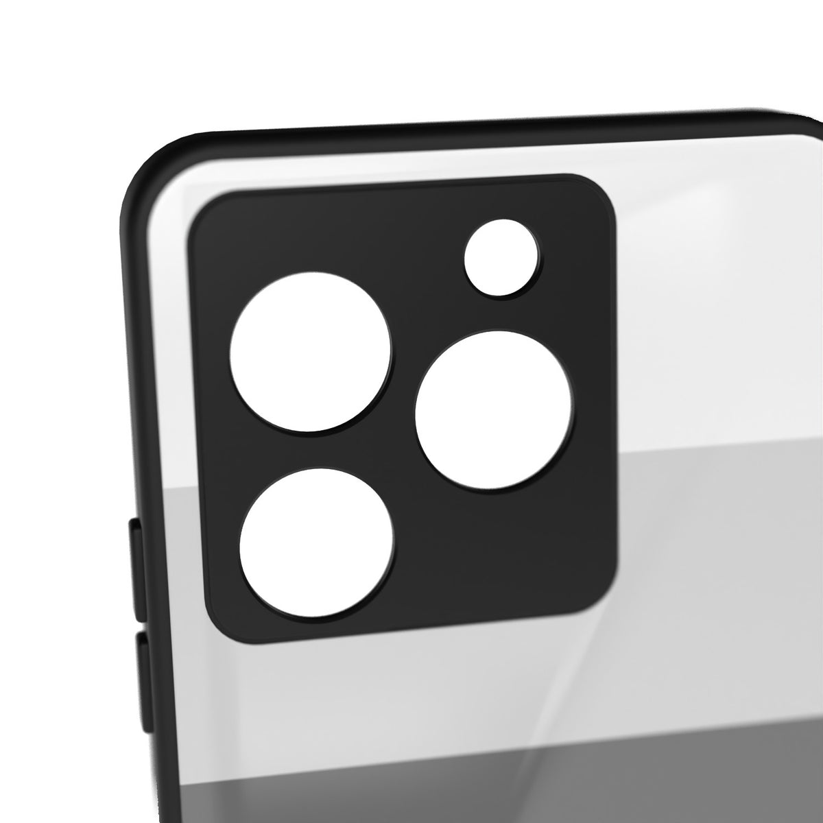Palette White printed metal phone case - camera close-up
