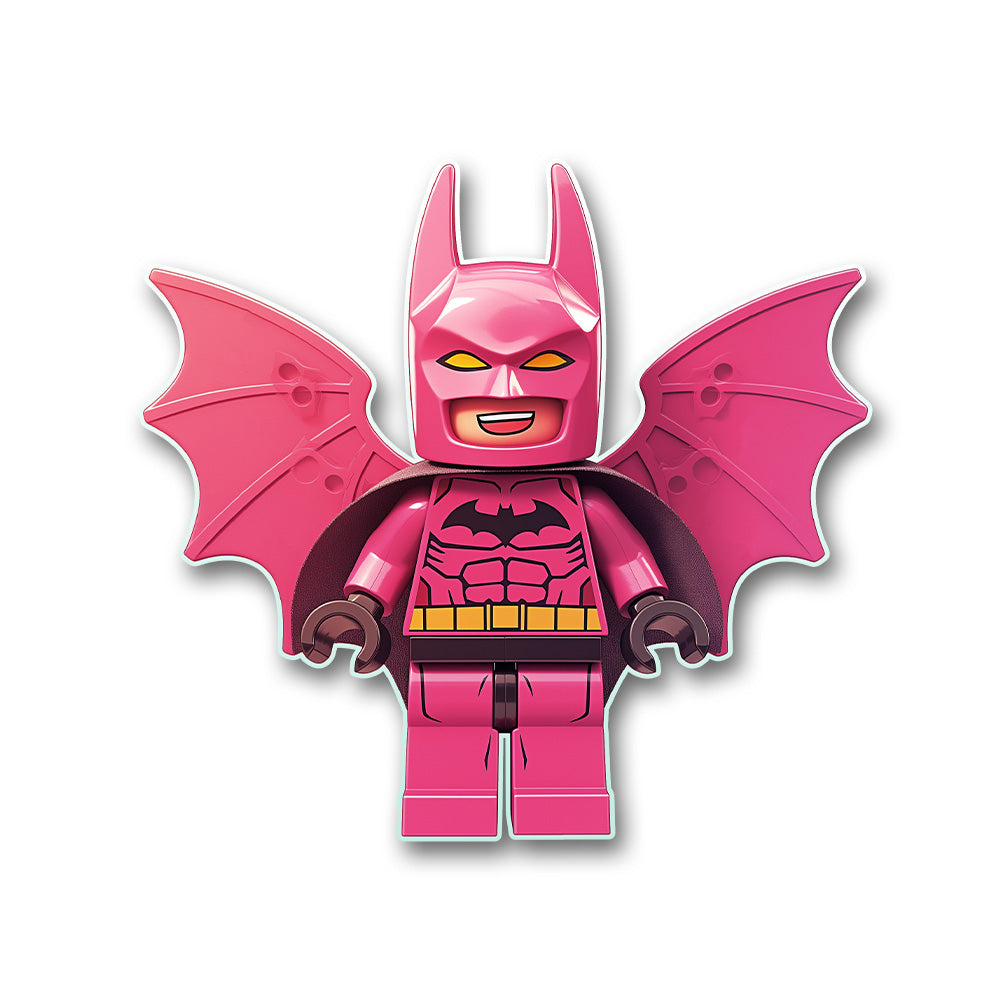 Pink Batman Lego Sticker