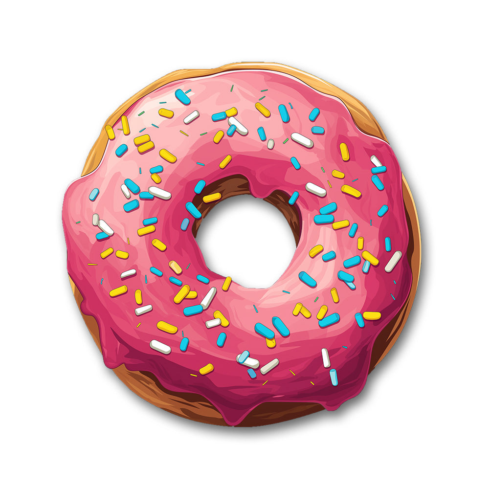 Pink Glazed Donut Sticker