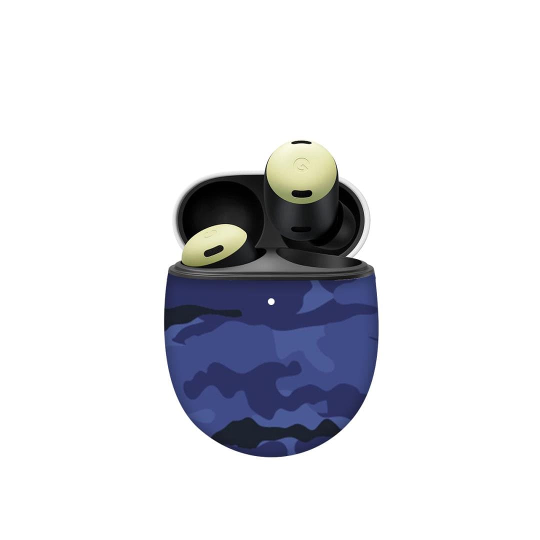 Google Pixel Buds Pro skin - Dark Blue Camo