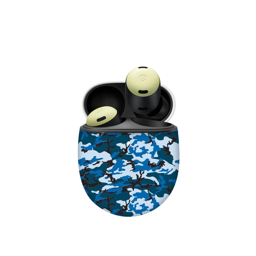 Pixel Buds Pro Digi Blue Camo skins