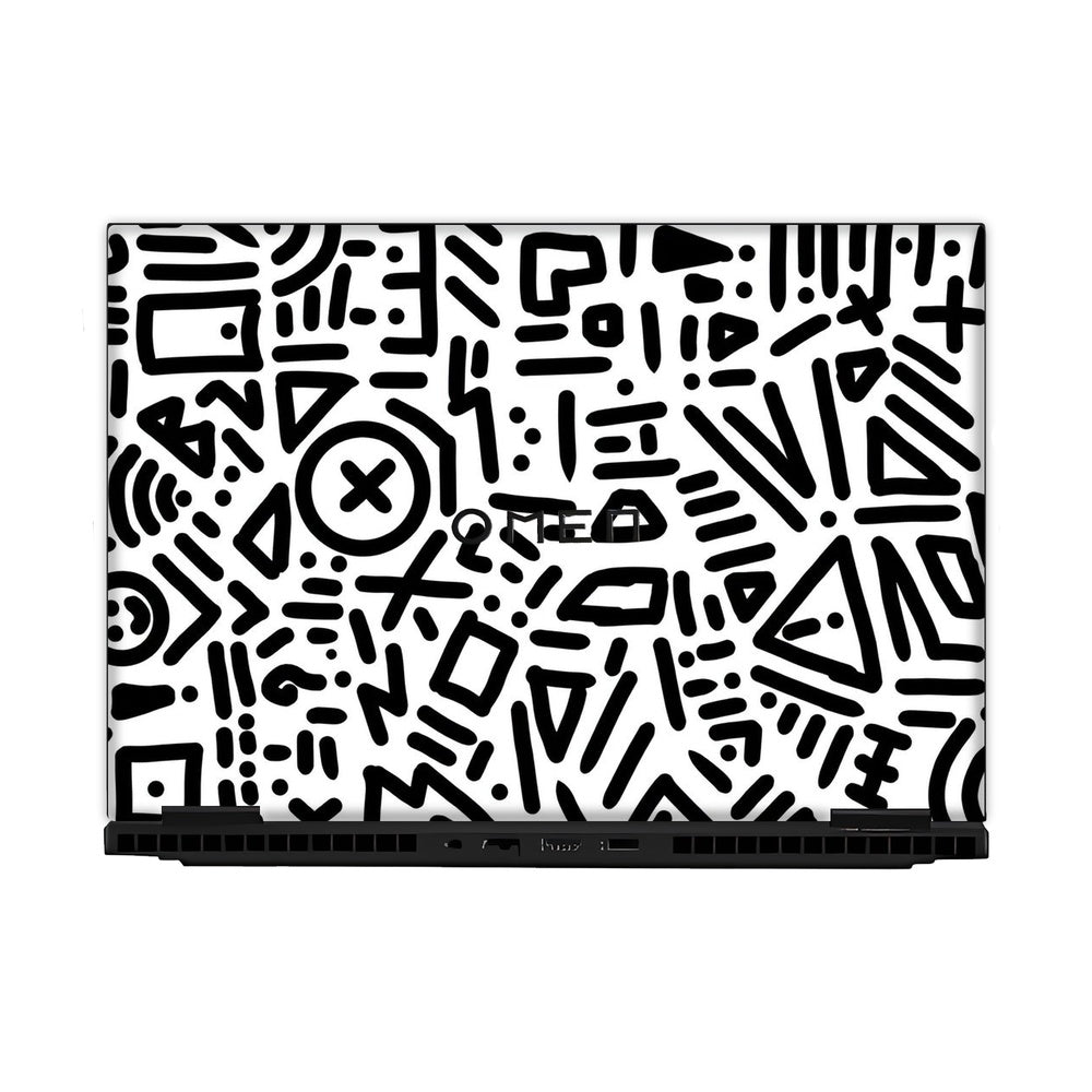 Playful Doodle Elements skin on Hp Omen Gaming 16-AM0241TX by Decalz