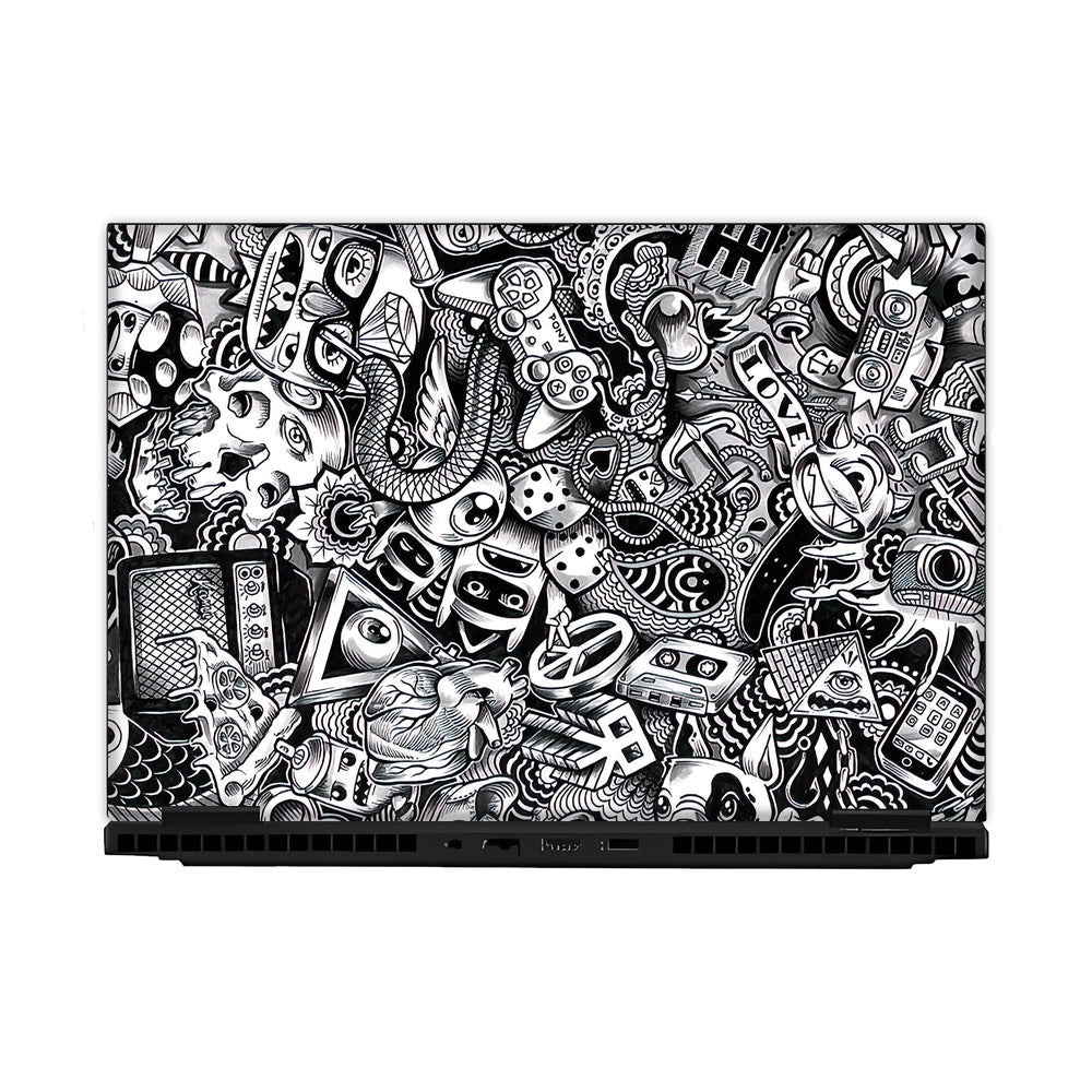 Pony Doodle skin on Hp Omen Gaming 16-AM0241TX by Decalz