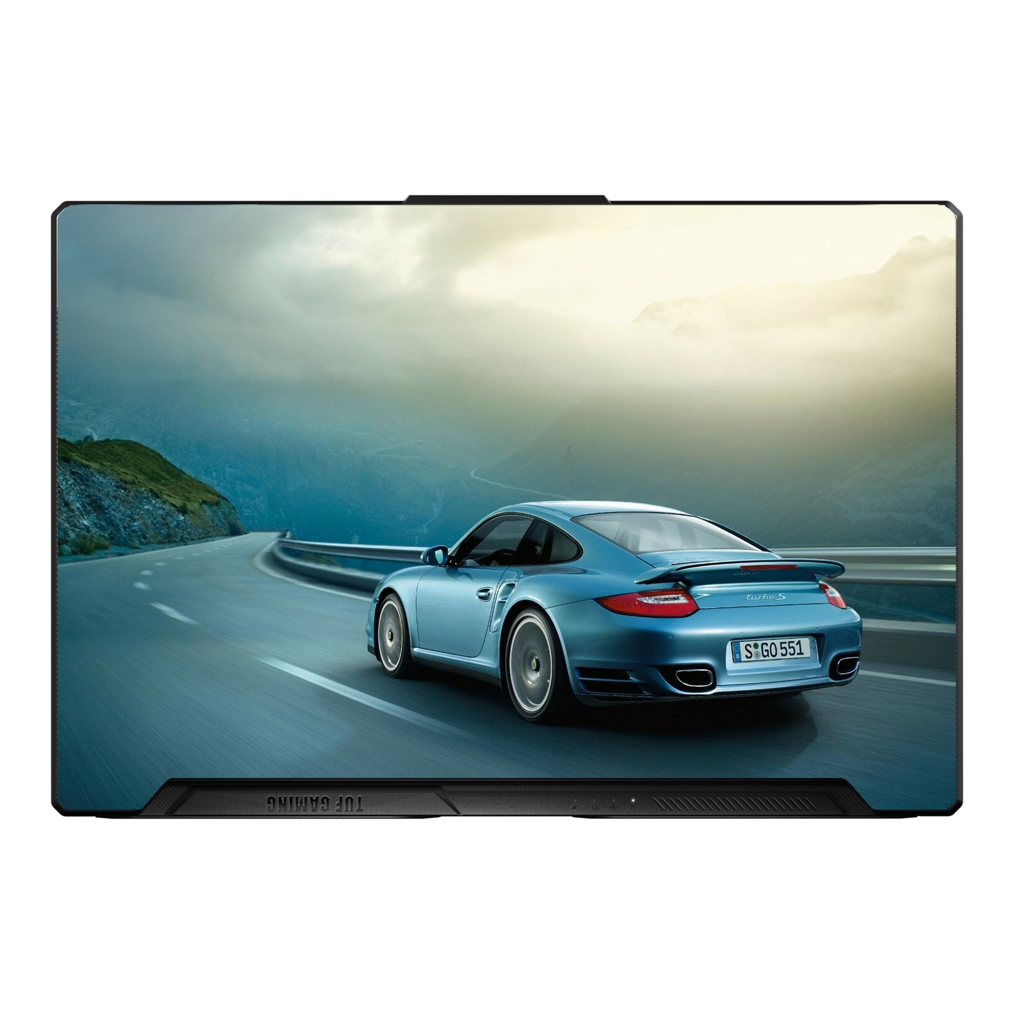 Porsche 911 Silver Dramatic Lighting by Decalz