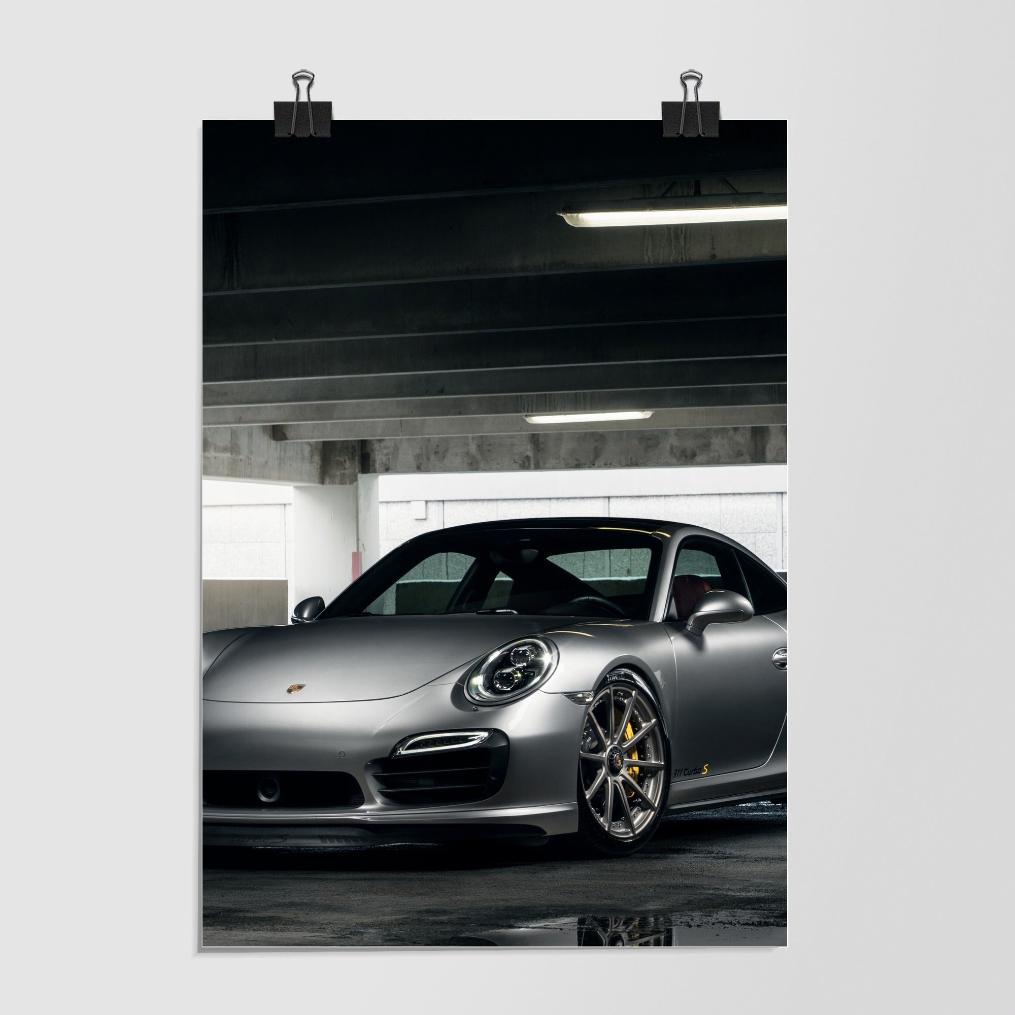 Porsche 911 Black Dramatic Lighting by Decalz