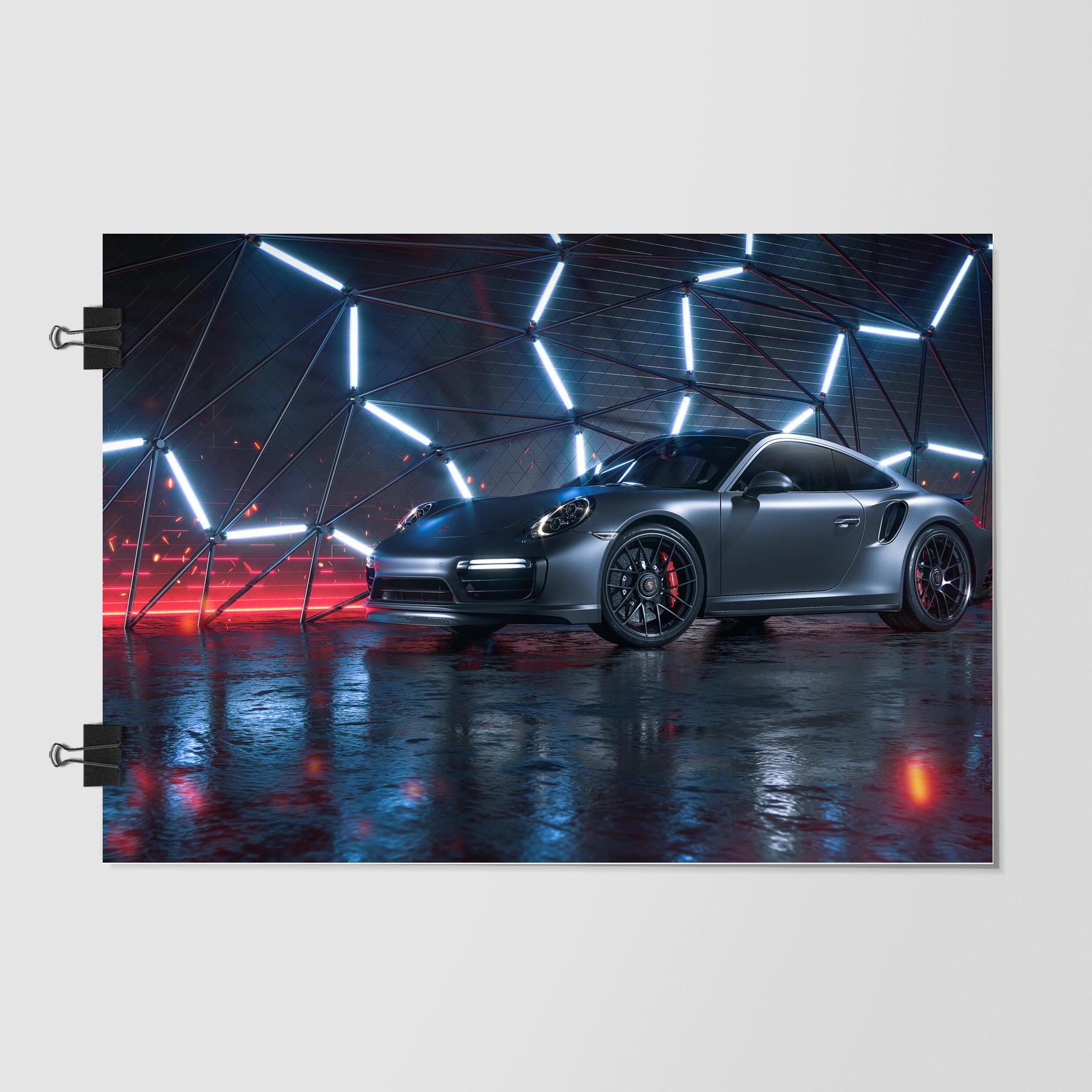Porsche 911 Dark Blue Sunset Glow by Decalz