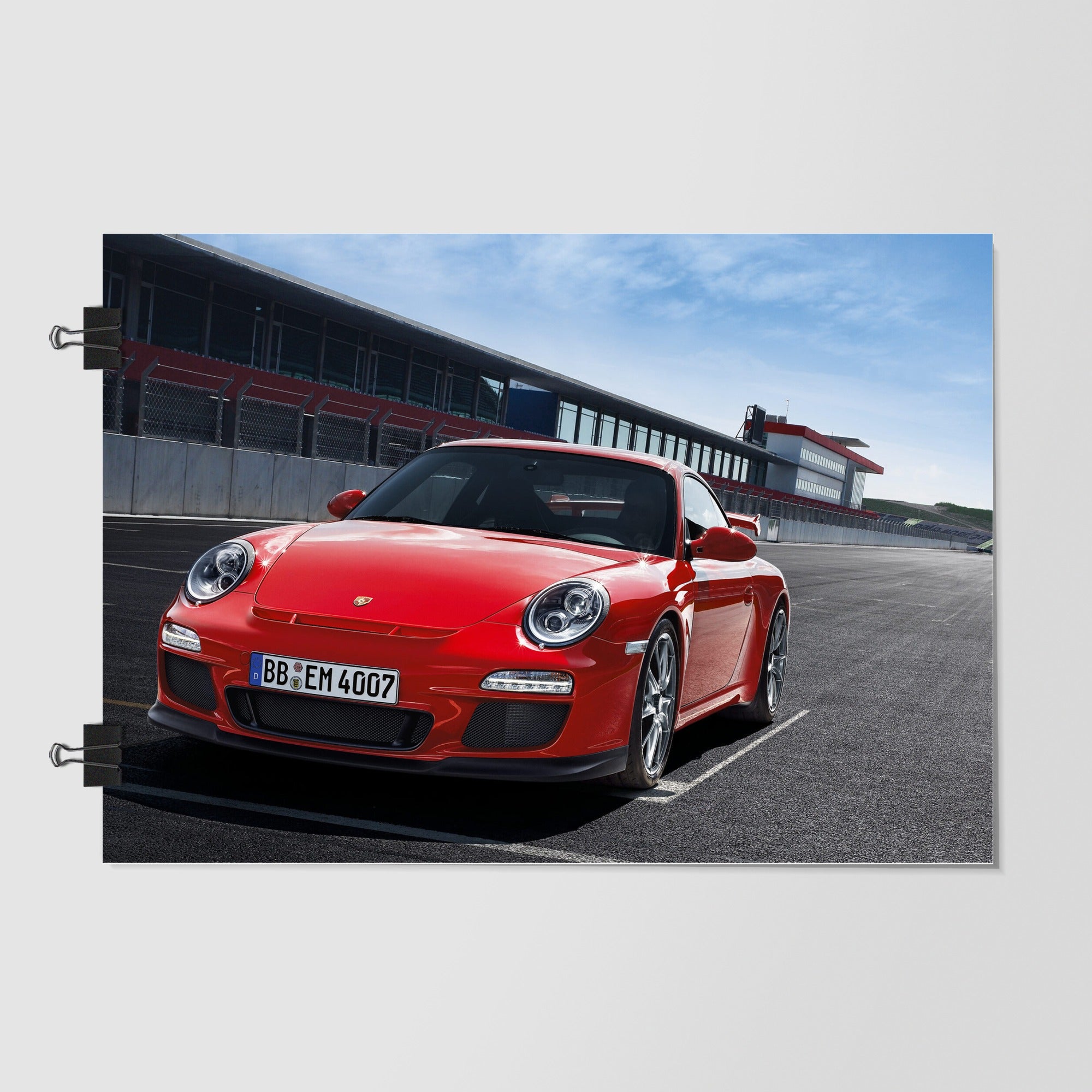 Porsche 911 Dark Green Action Pose by Decalz