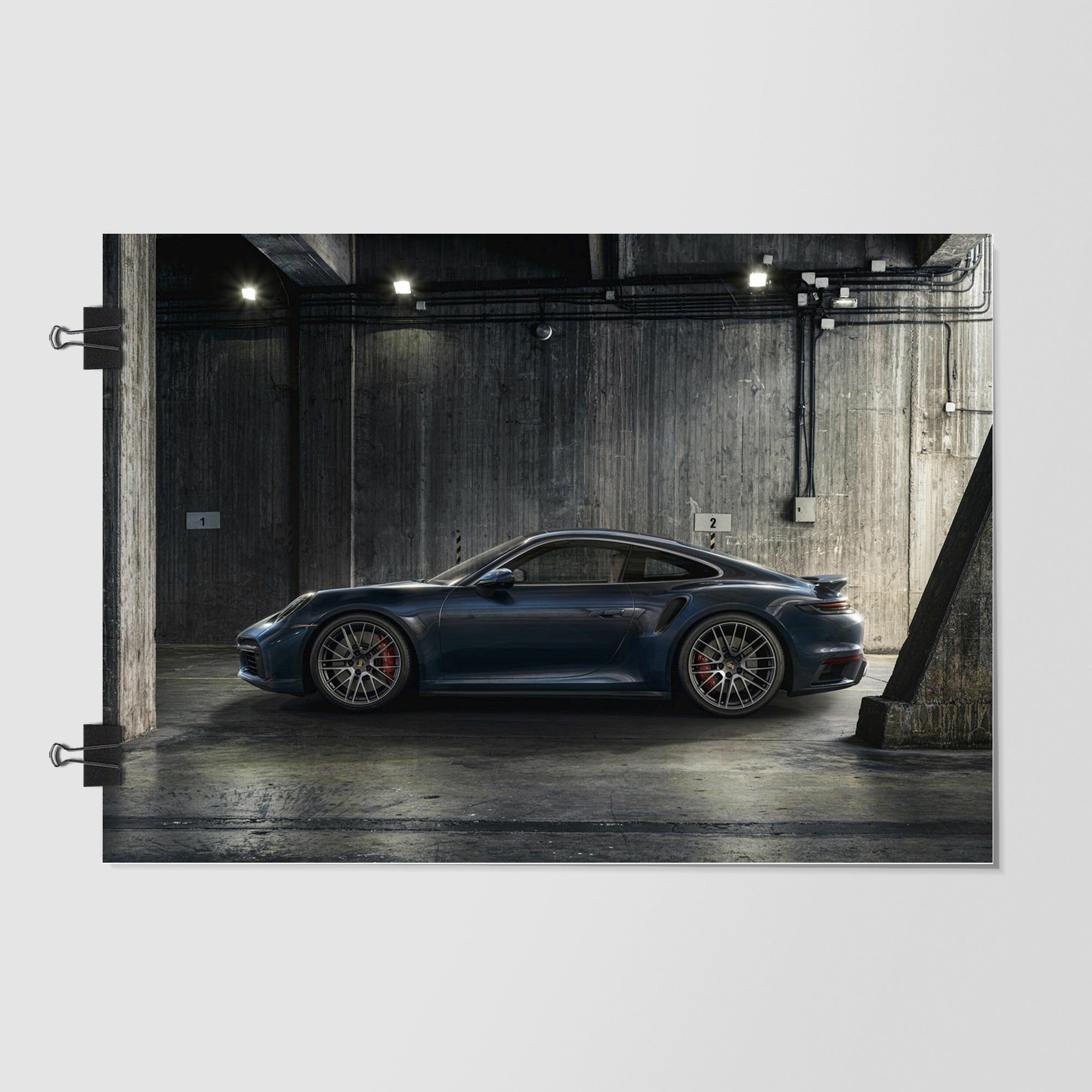 Porsche 911 Dark Green Dramatic Lighting by Decalz