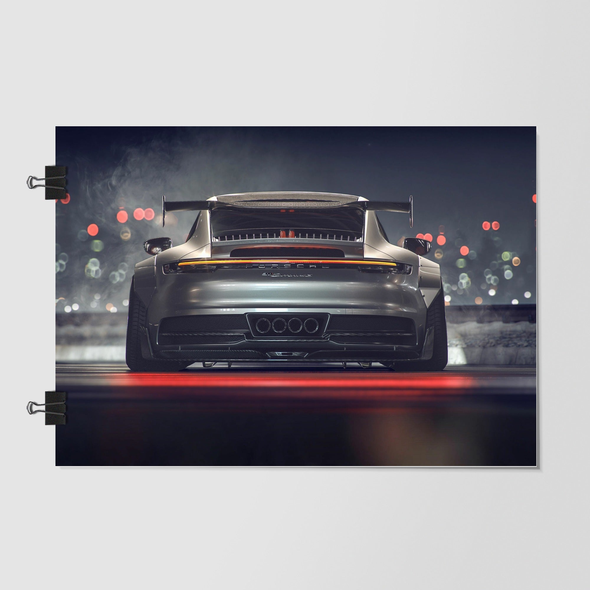 Porsche 911 Dark Green Front Angle by Decalz