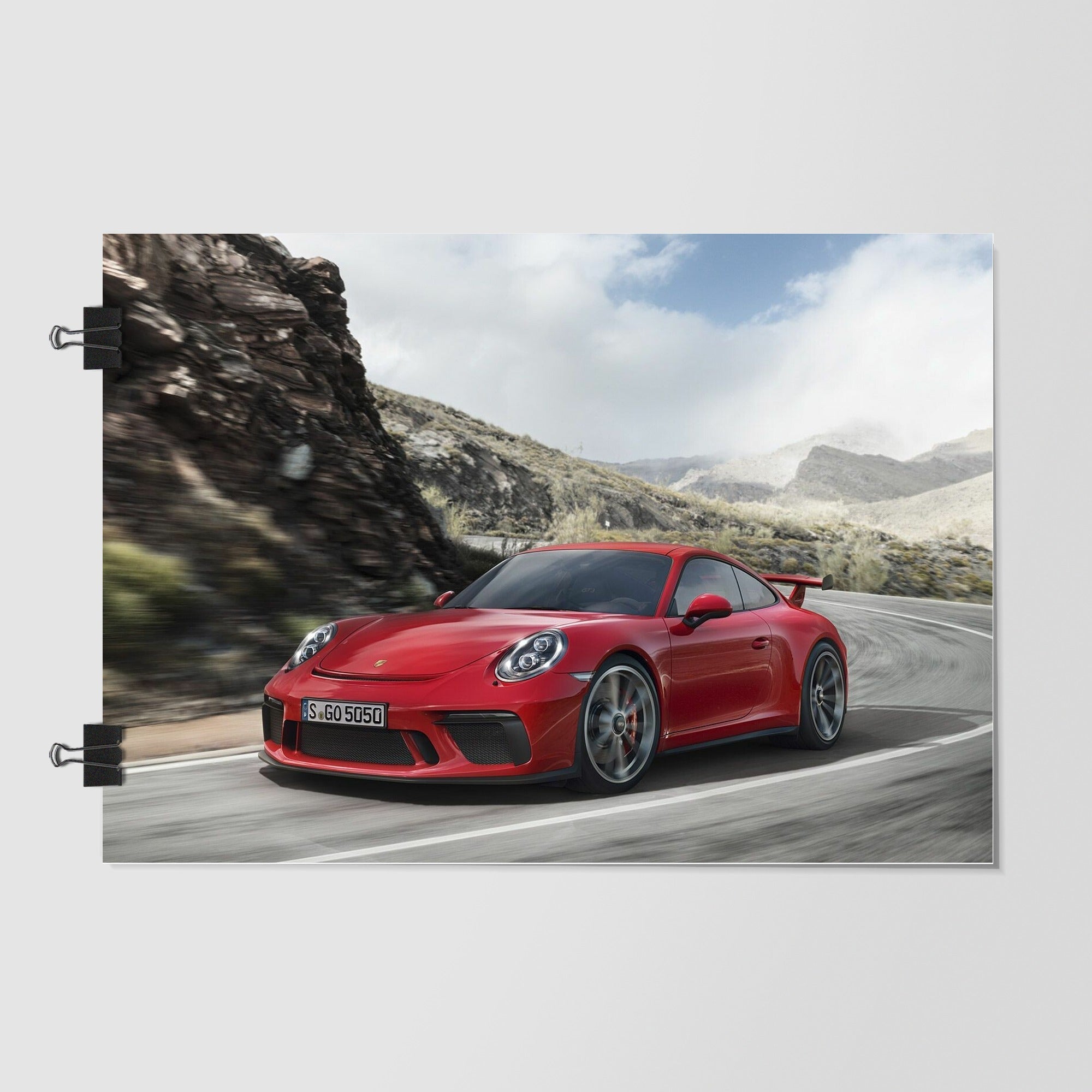 Porsche 911 Gray Dynamic Angle by Decalz