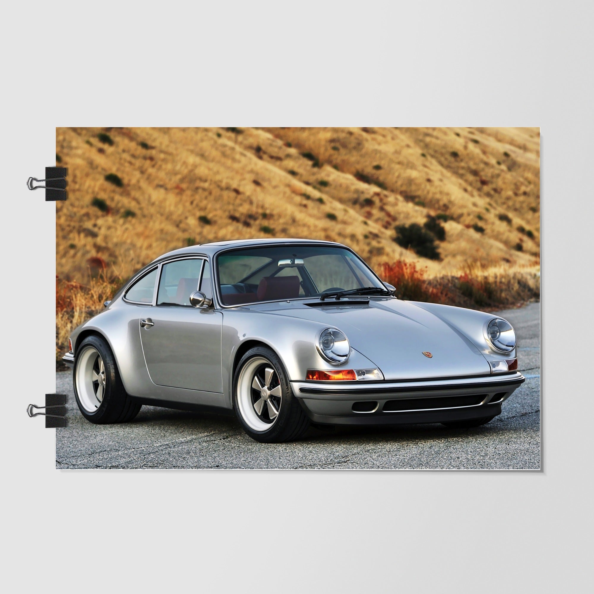 Porsche 911 Gray Front Angle by Decalz