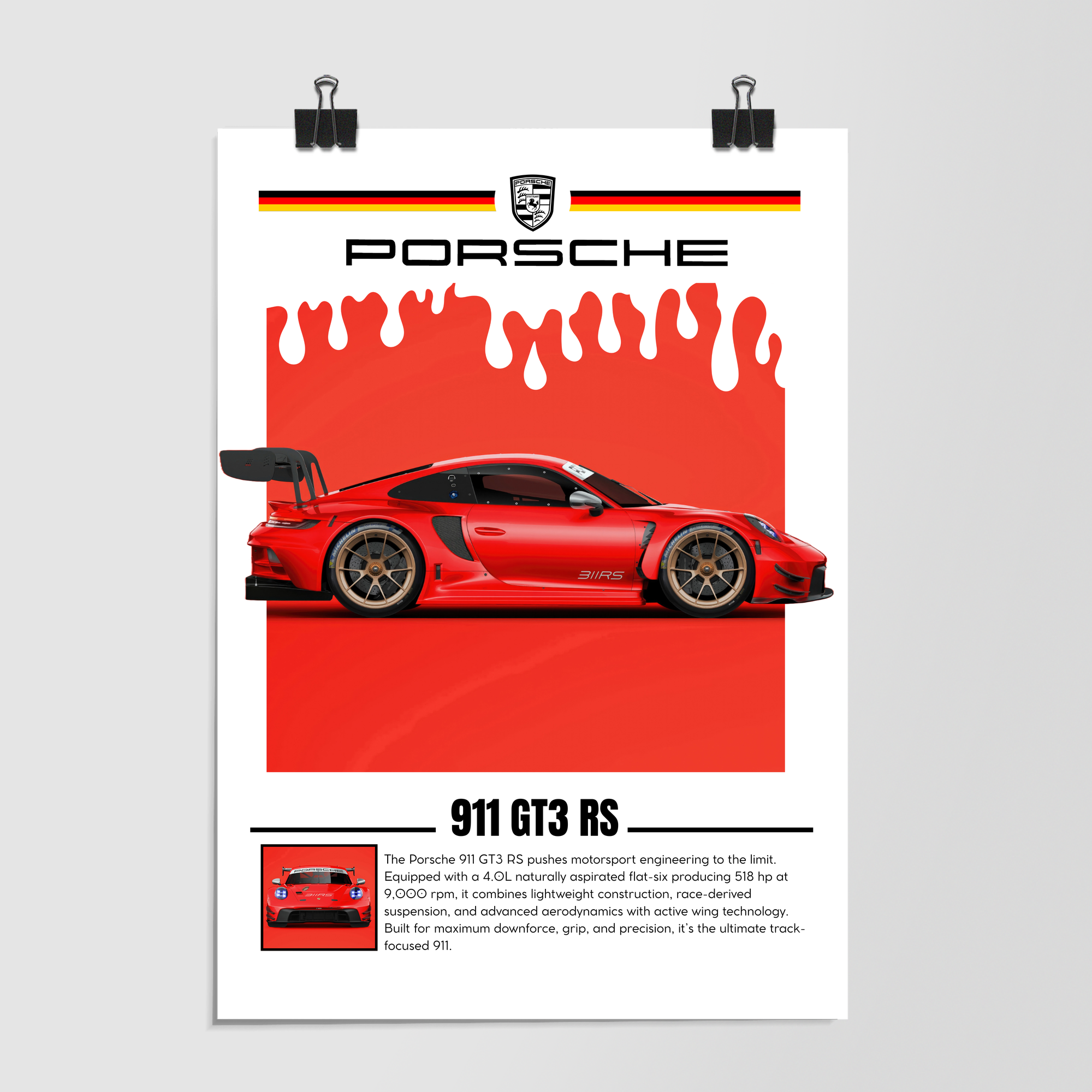 Porsche 911 Gt3 Rs Orange by Decalz