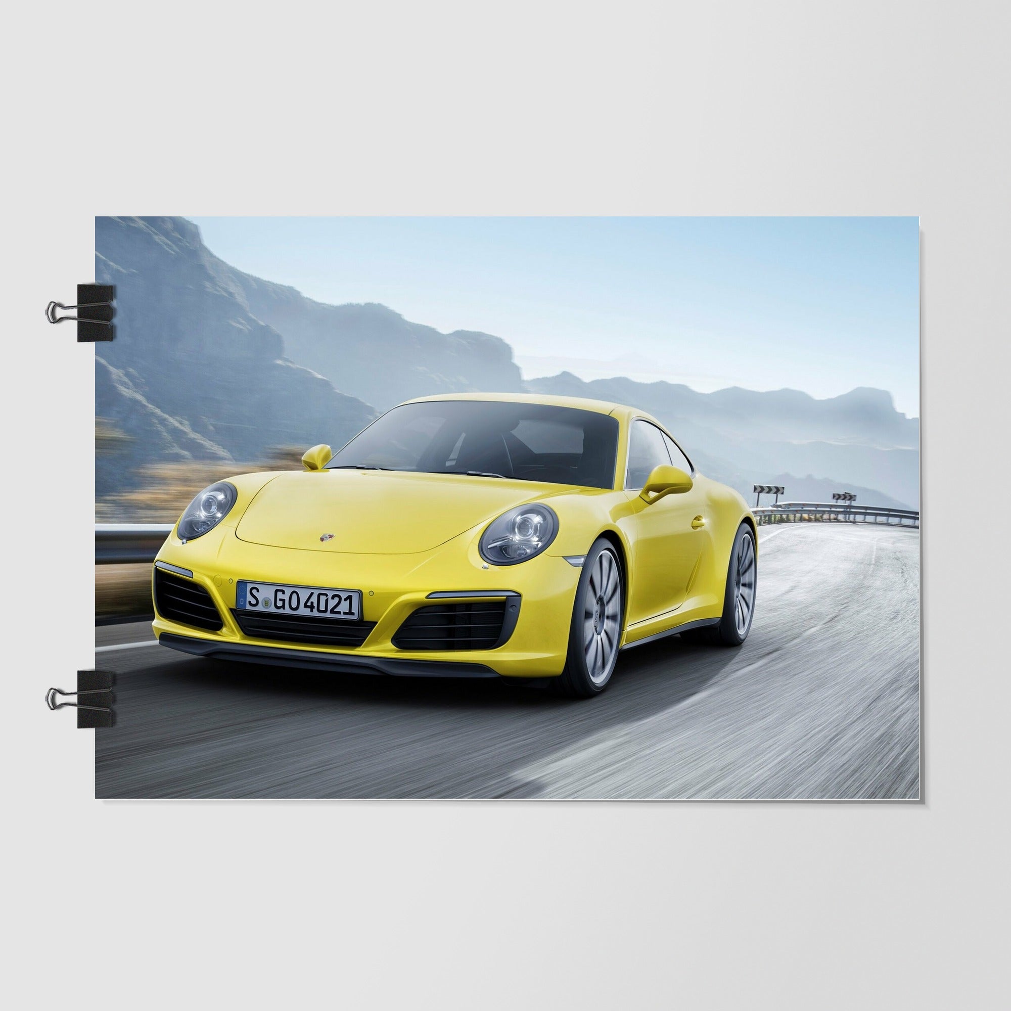Porsche 911 Silver Studio Shot by Decalz