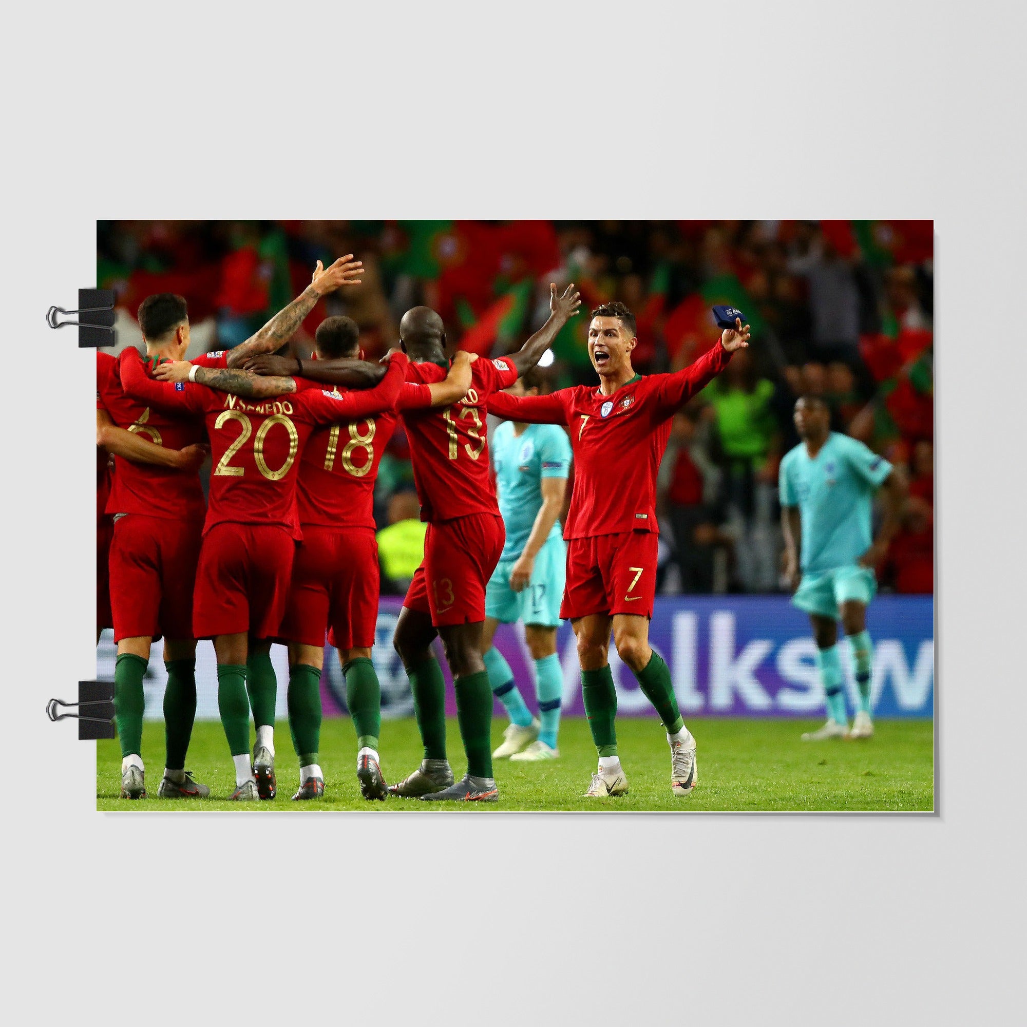 Portugal National Football Team Maroon Dramatic Lighting by Decalz