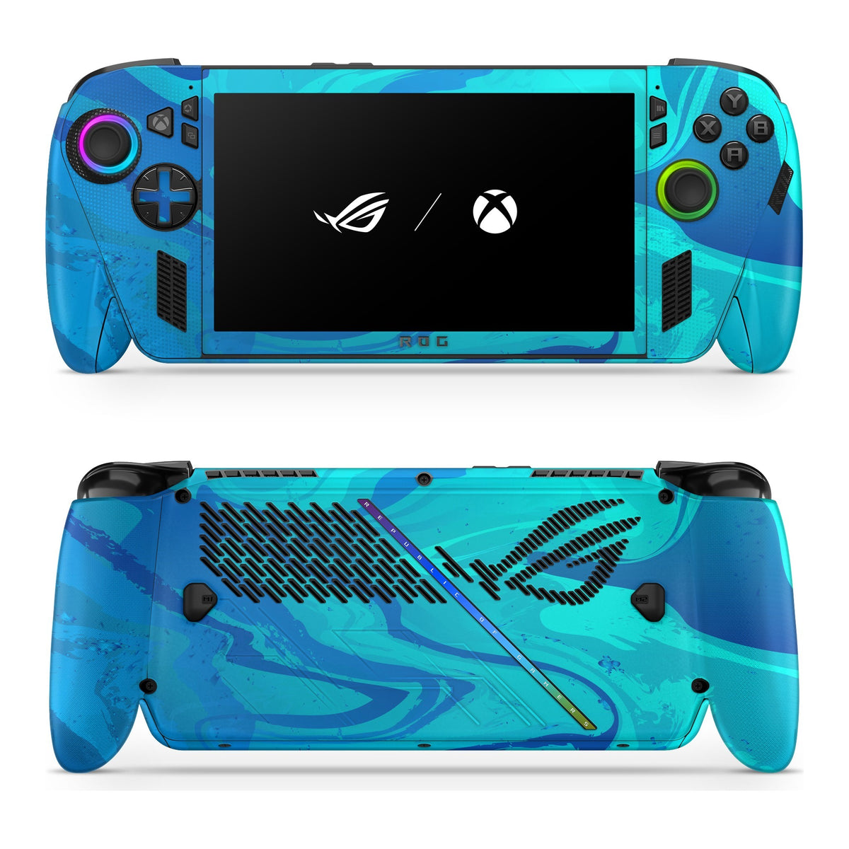 Poseidon Blue Asus ROG Xbox Ally skin by Decalz
