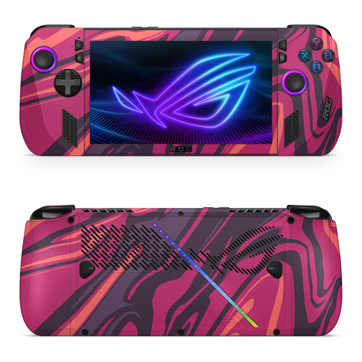 Poseidon Red Asus ROG Xbox Ally X skin by Decalz