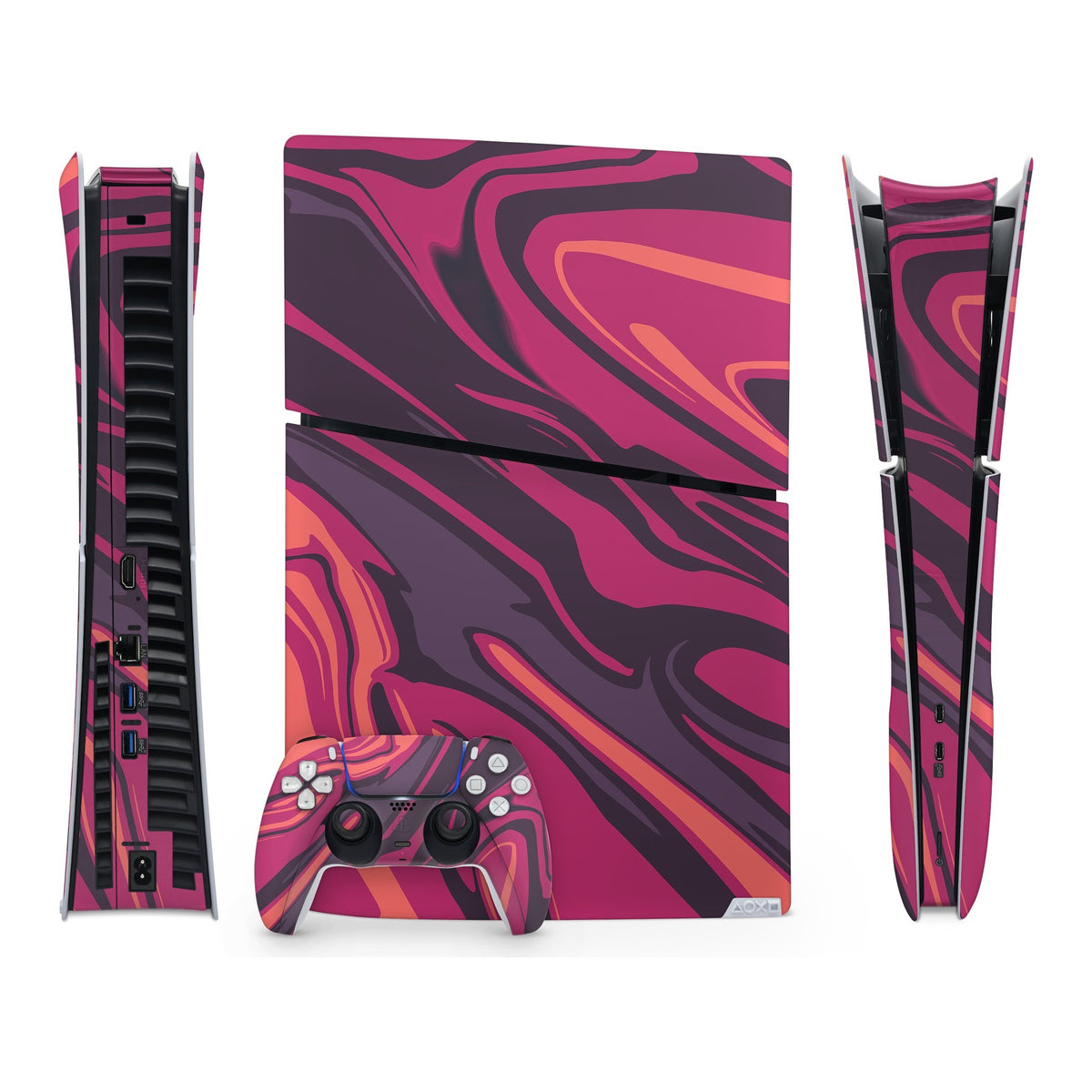 Poseidon Red PlayStation 5 Slim Digital skin by Decalz