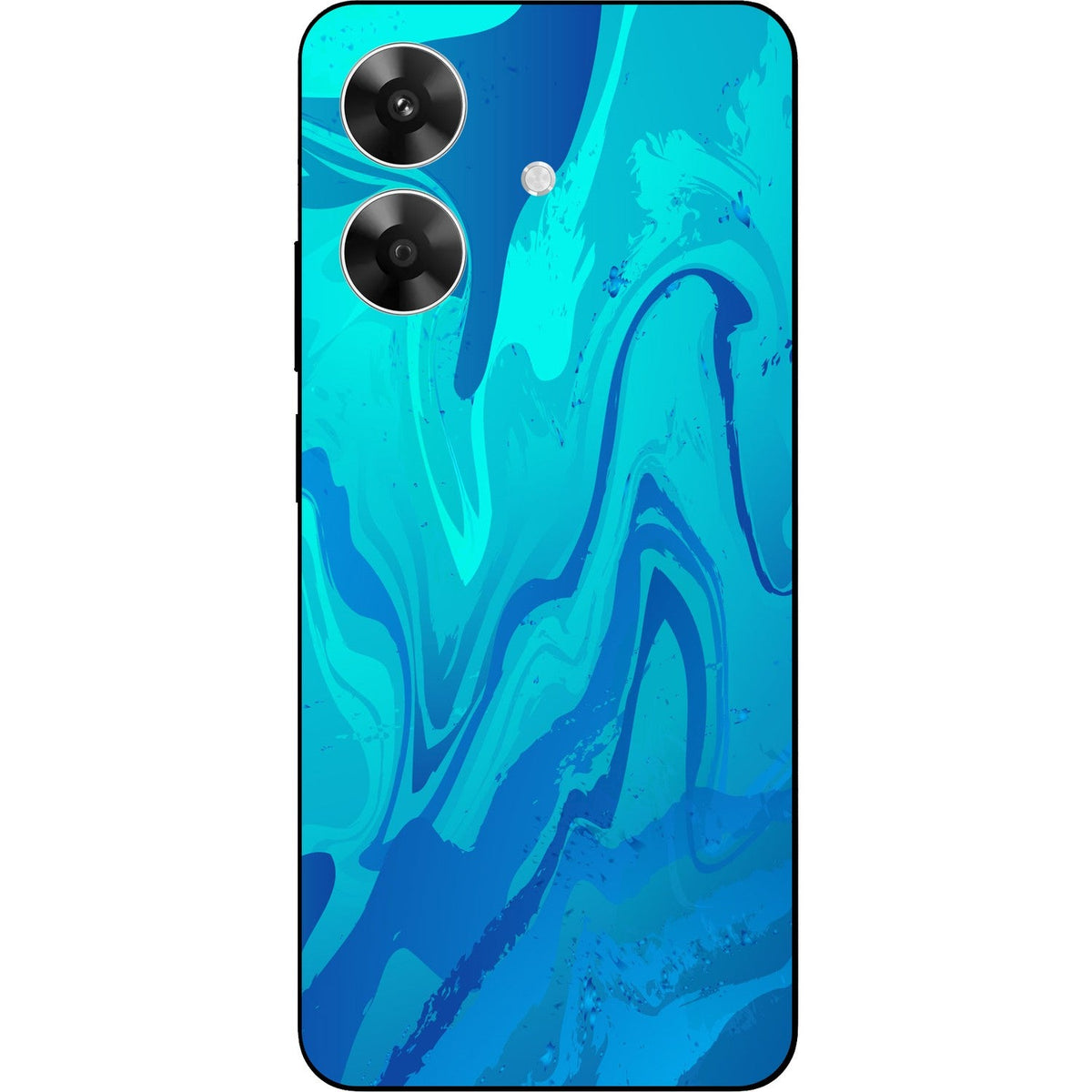 Poseidon Blue skin on Realme Narzo N61 by Decalz