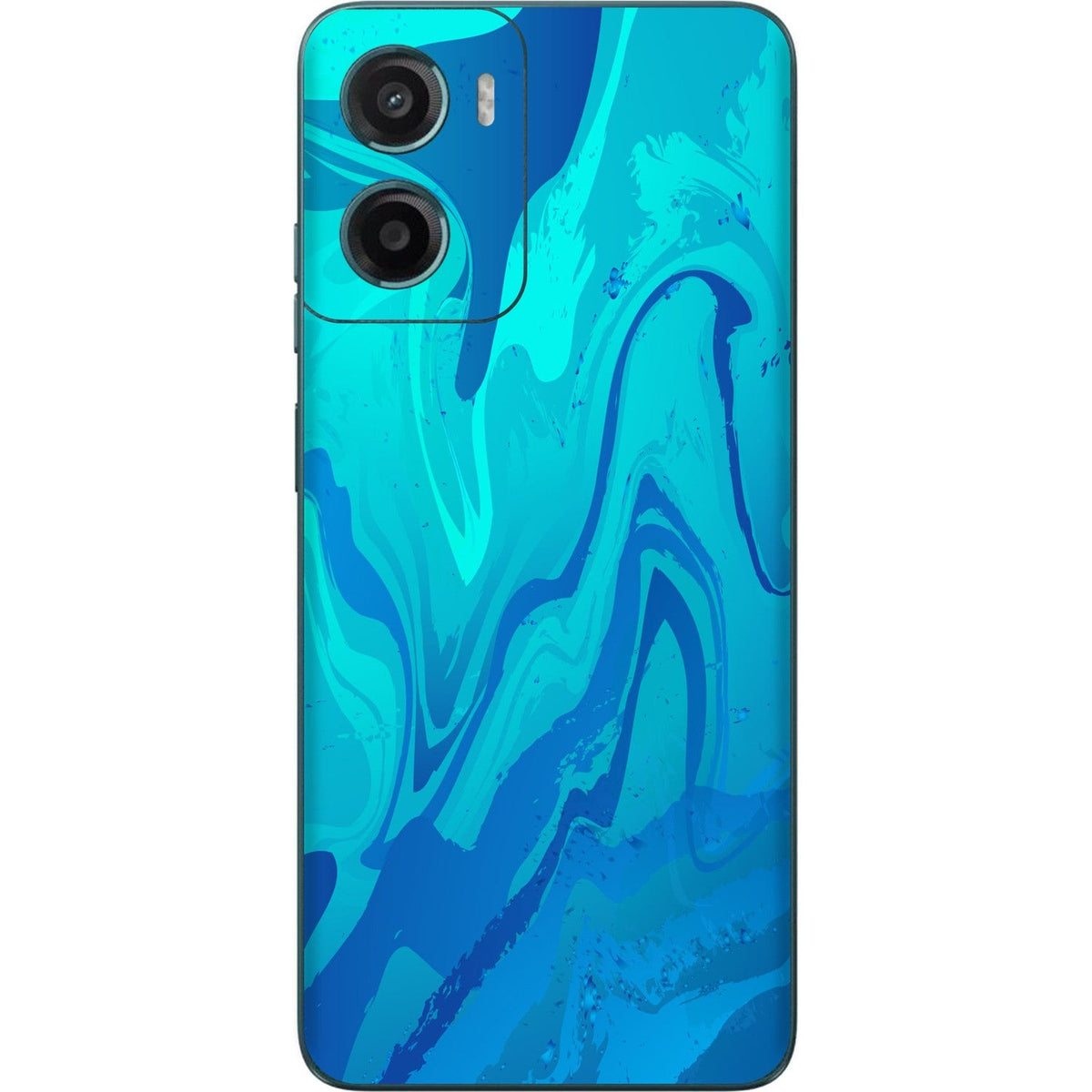 Poseidon Blue skin on Moto G05 by Decalz