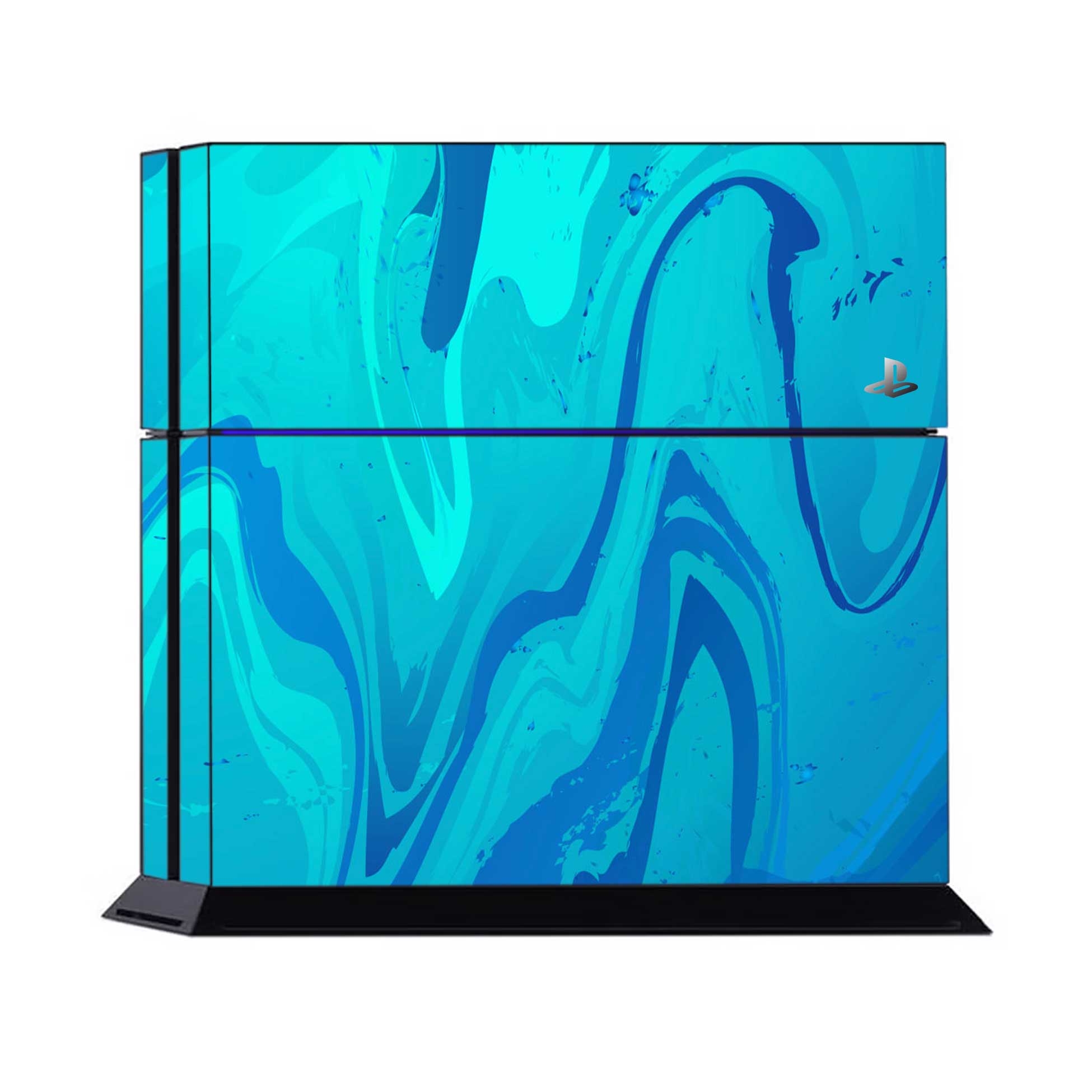 Poseidon Blue PlayStation 4 Fat Skins & Wraps